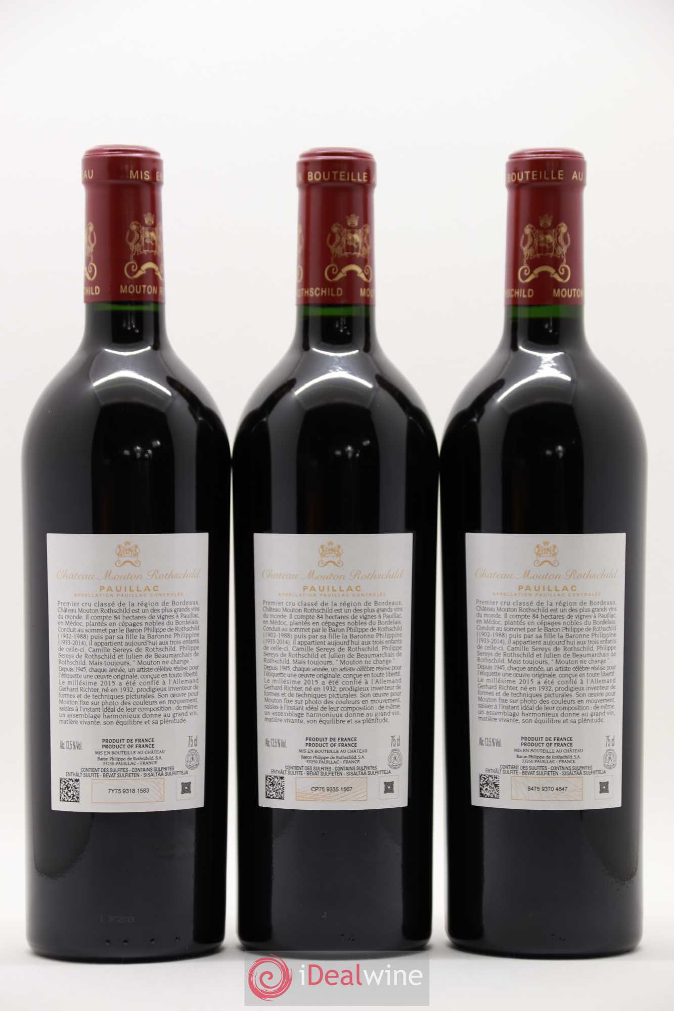 Château Mouton Rothschild 1er Grand Cru Classé 2015 - Lot de 6 bouteilles - 4