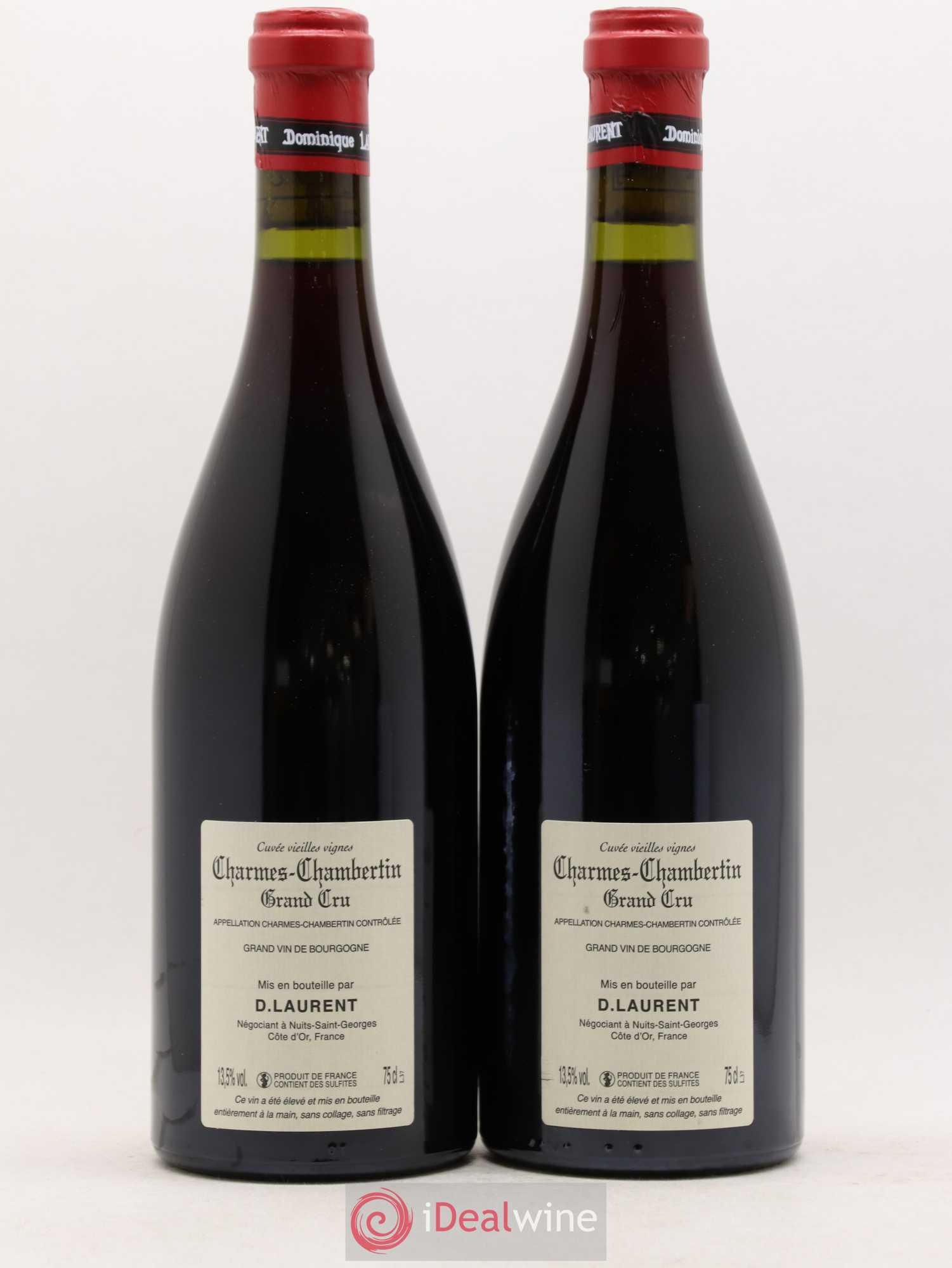 Charmes-Chambertin Grand Cru Vieilles Vignes Dominique Laurent 2010 - Lot de 2 bouteilles - 1