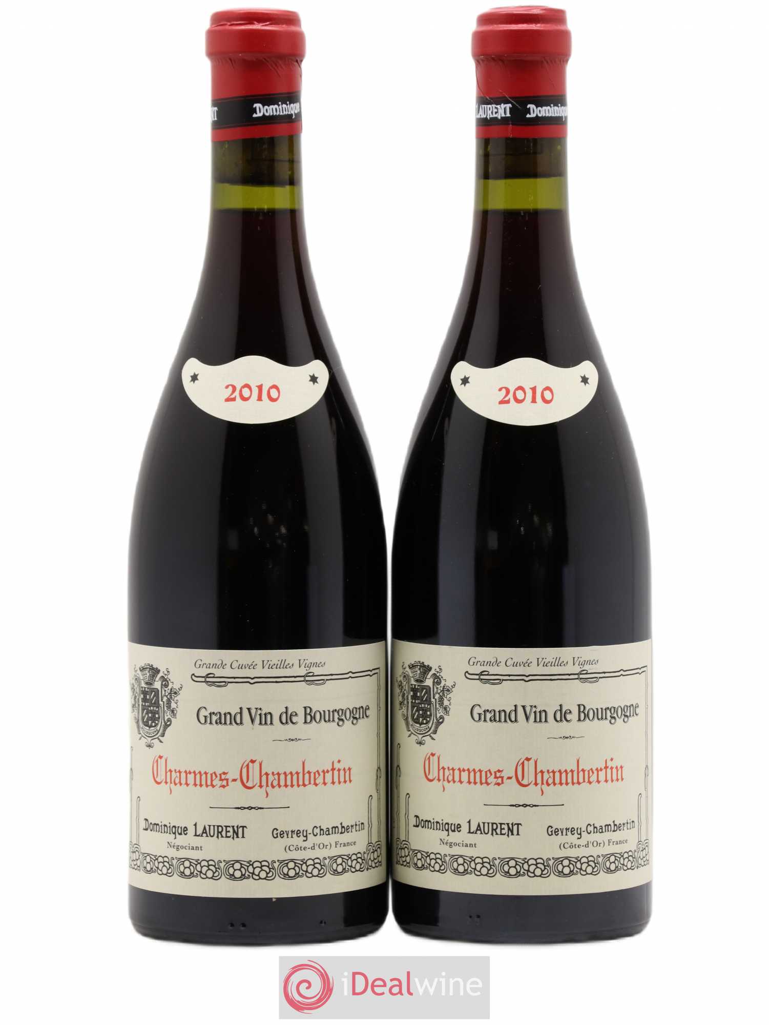 Charmes-Chambertin Grand Cru Vieilles Vignes Dominique Laurent 2010 - Lot de 2 bouteilles - 0