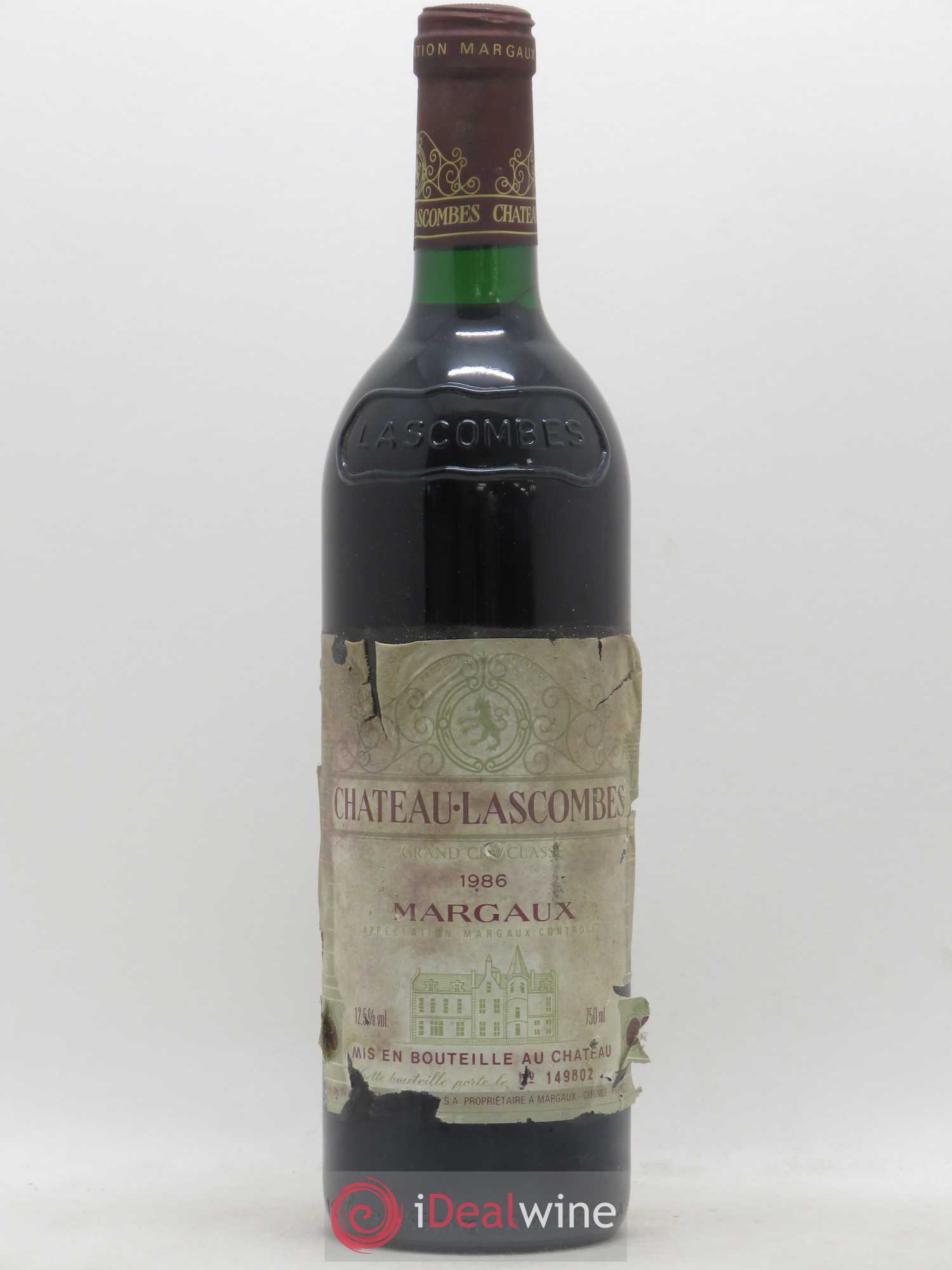 Château Lascombes 2ème Grand Cru Classé 1986 - Lot de 1 bouteille - 0