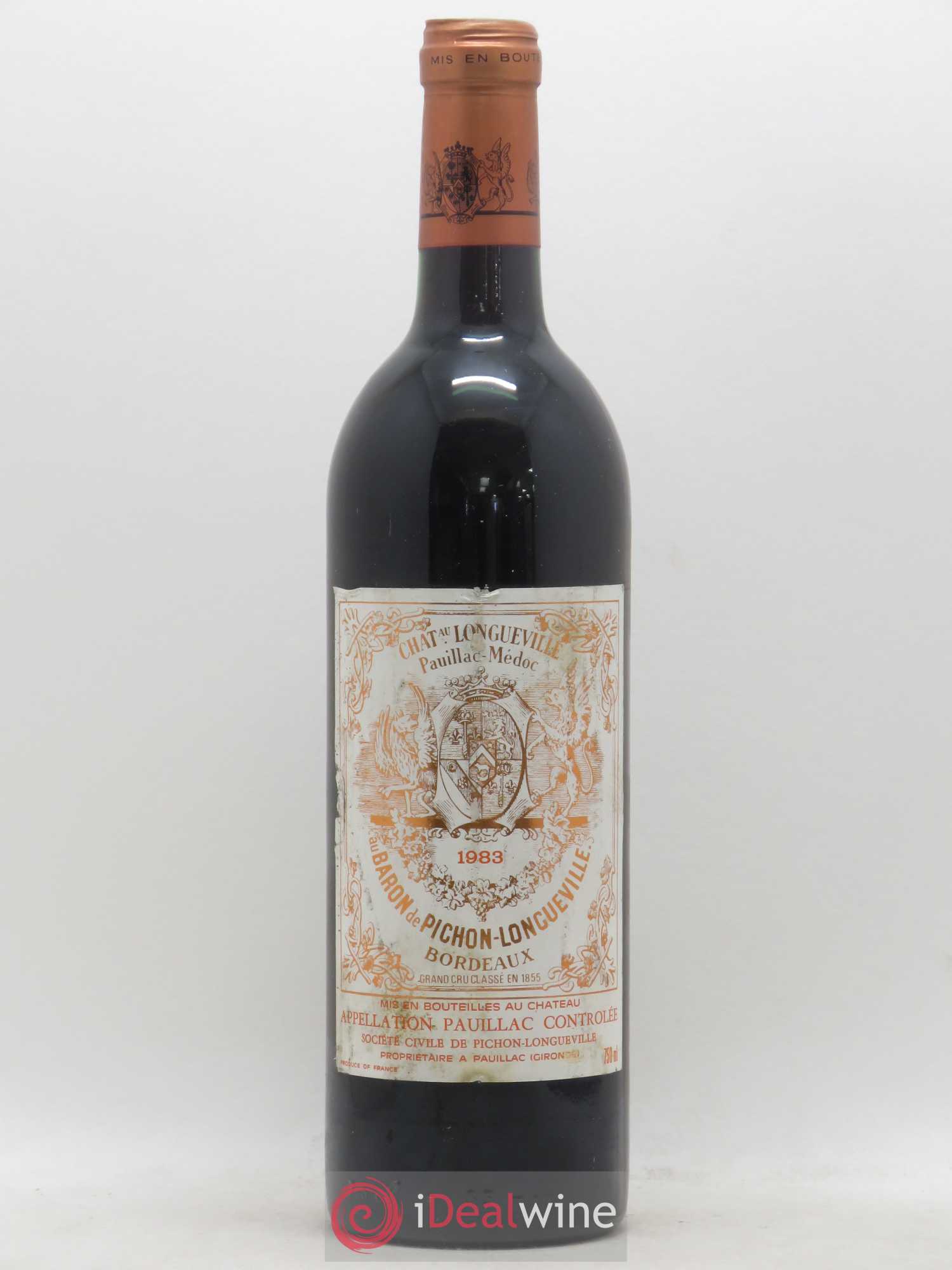 Pichon Longueville Baron 2ème Grand Cru Classé 1983 - Lot de 1 bouteille - 0
