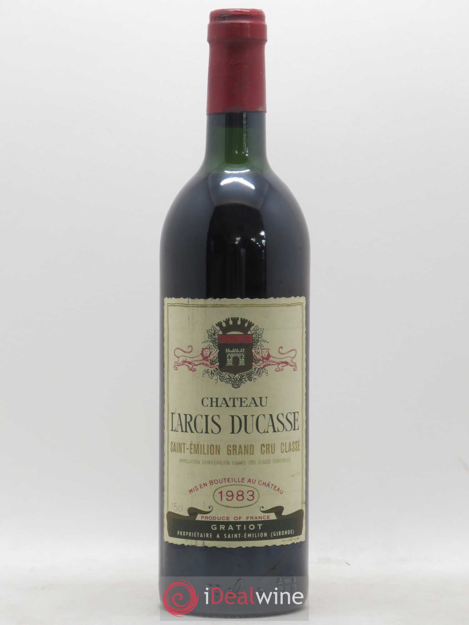 Château Larcis Ducasse 1er Grand Cru Classé B 1983 - Lot de 1 bouteille - 0