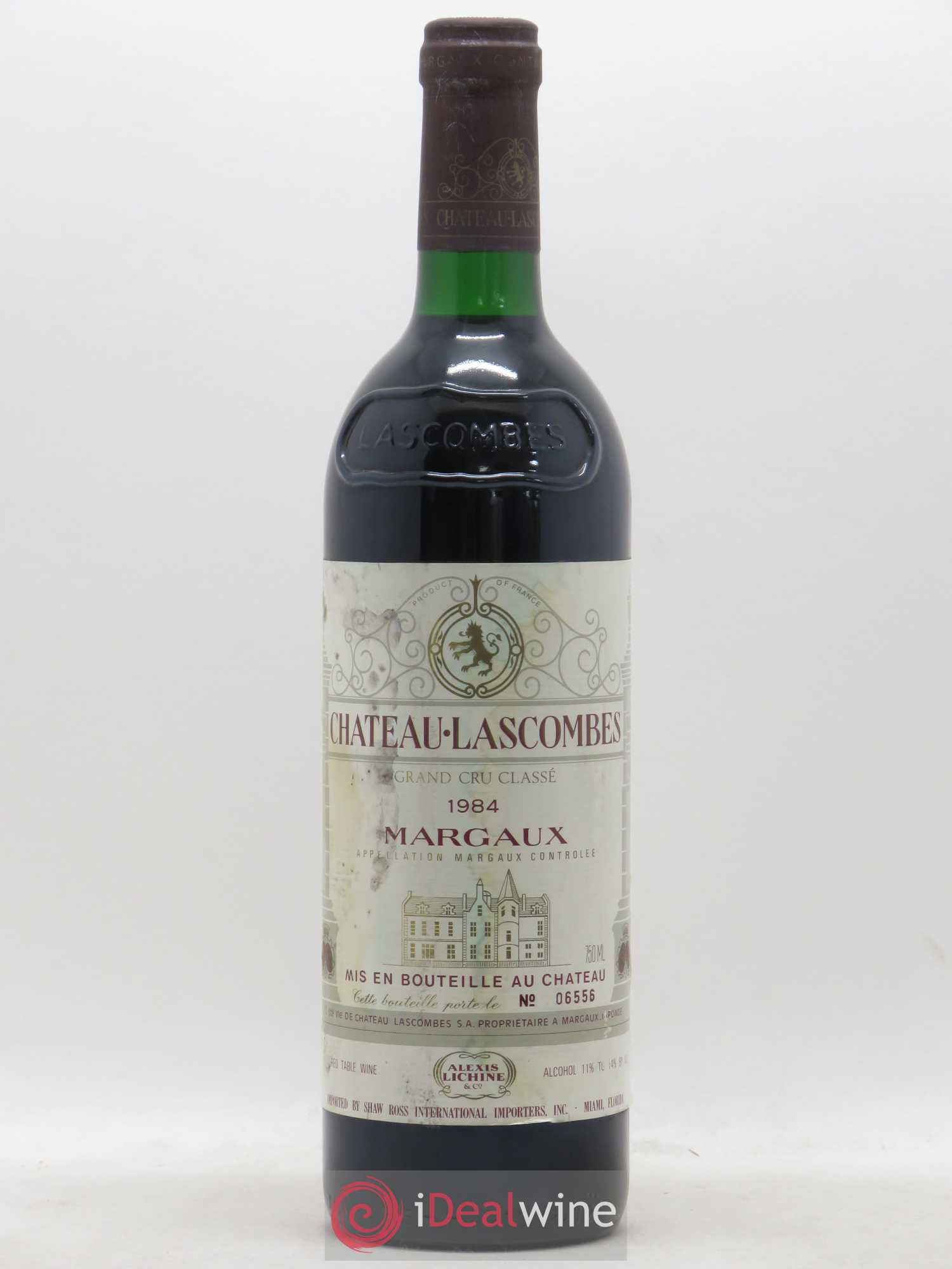 Château Lascombes 2ème Grand Cru Classé 1984 - Lot de 1 bouteille - 0