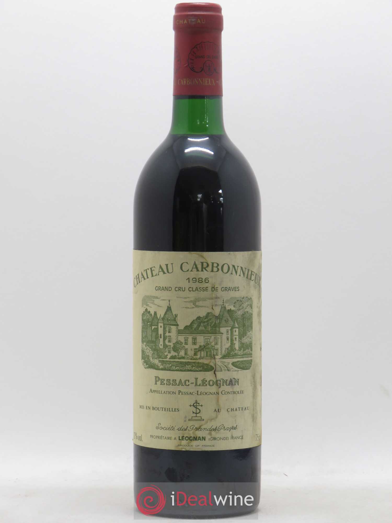 Château Carbonnieux Cru Classé de Graves 1986 - Lot de 1 bouteille - 0
