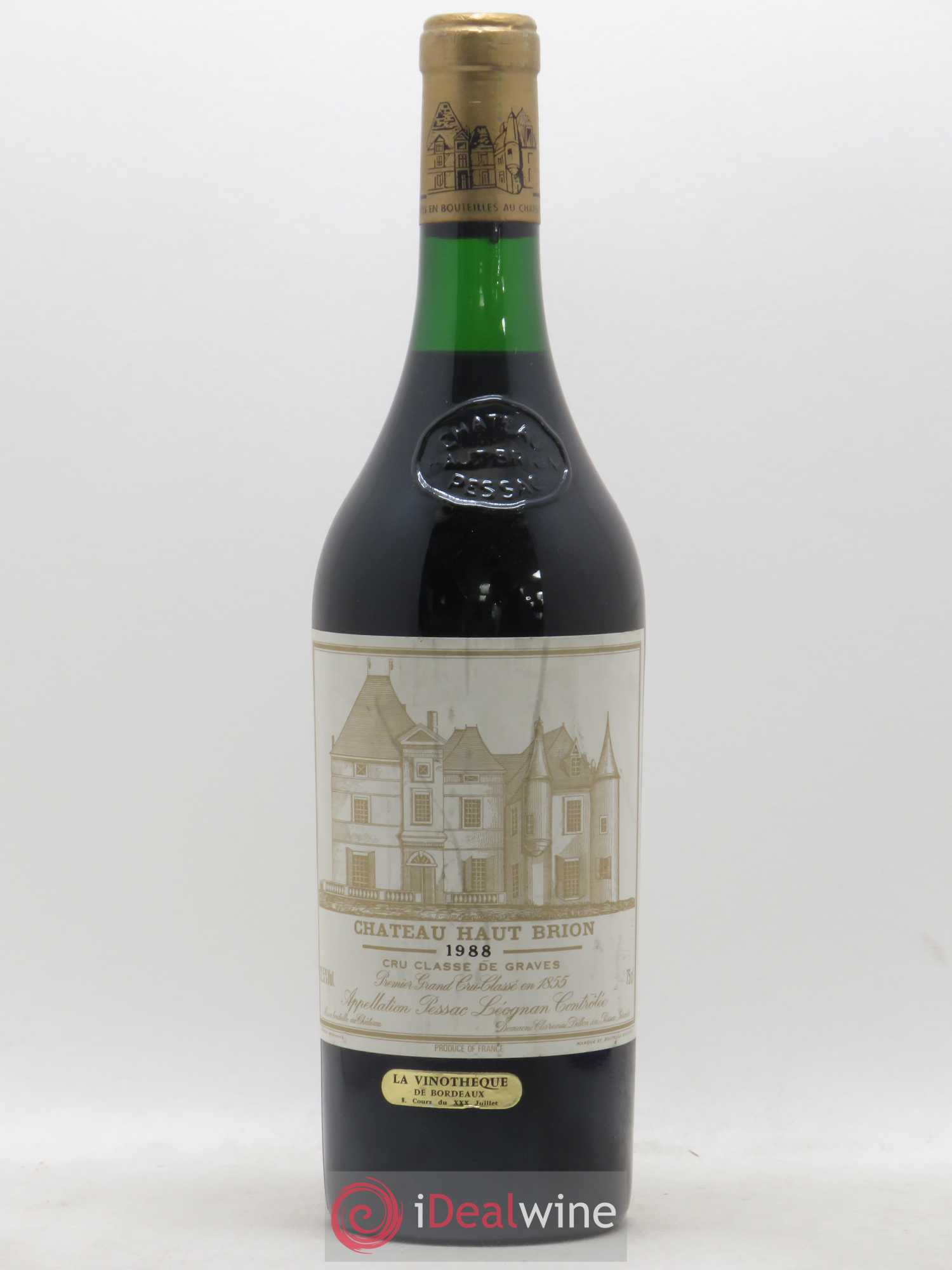Château Haut Brion 1er Grand Cru Classé 1988 - Lot de 1 bouteille - 0