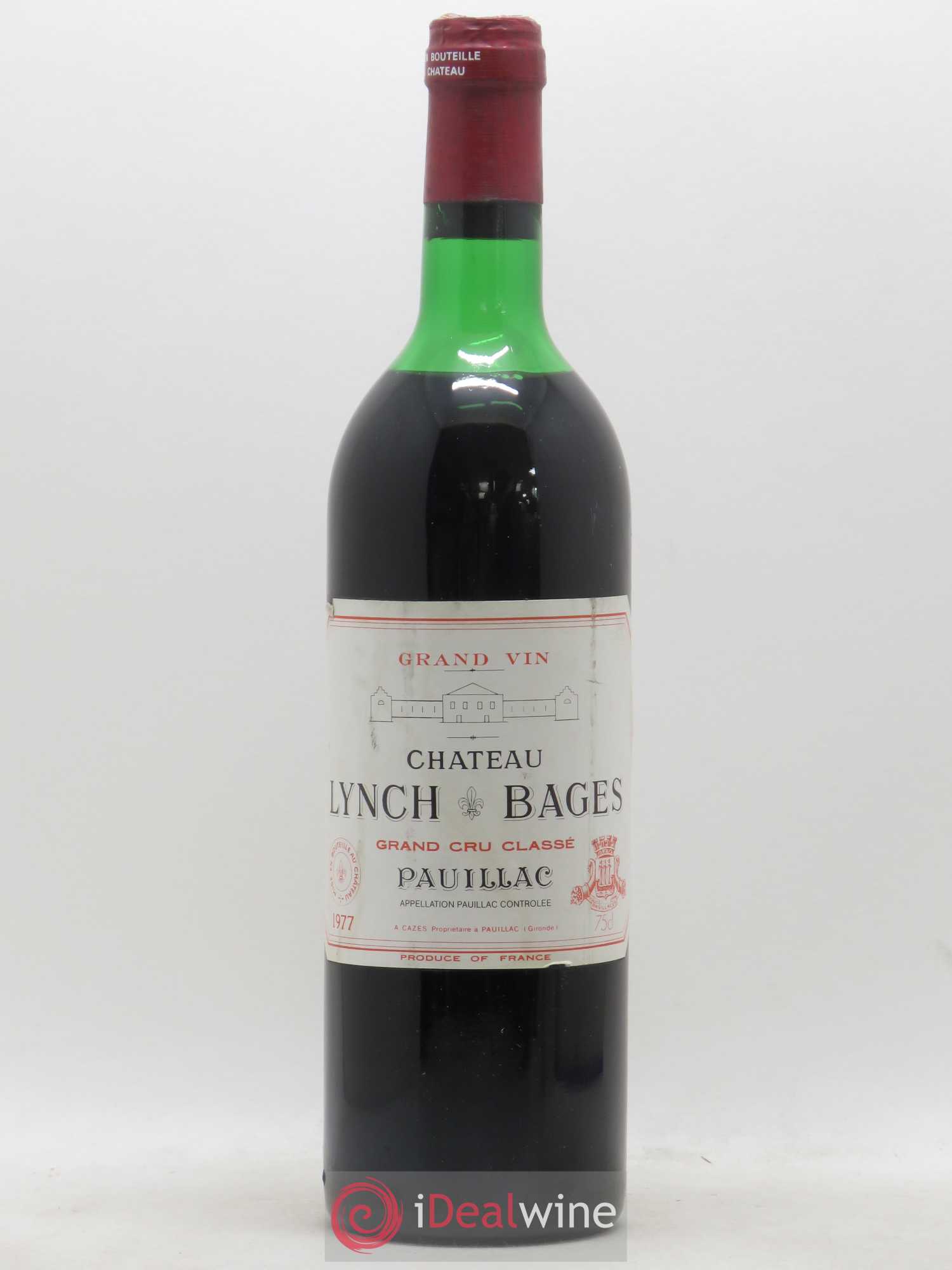 Château Lynch Bages 5ème Grand Cru Classé 1977 - Lot de 1 bouteille - 0