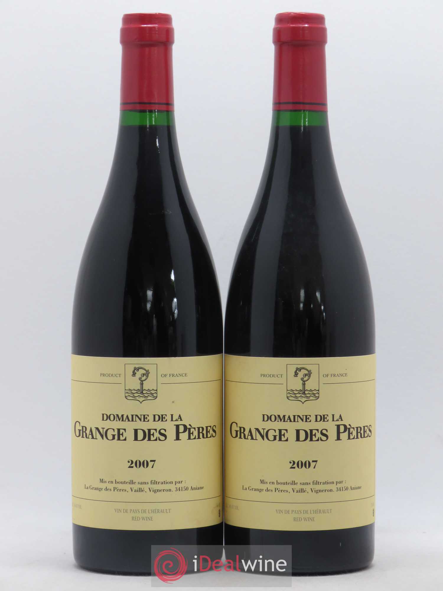 Pays d'Hérault Grange des Pères Laurent Vaillé 2007 - Lot de 2 bouteilles - 0