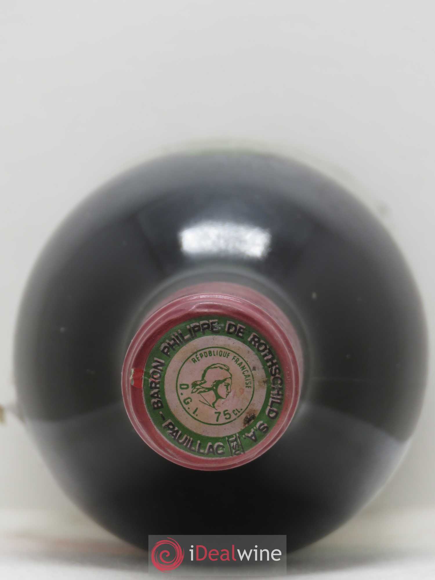 Château Mouton Rothschild 1er Grand Cru Classé 1979 - Lot de 1 bouteille - 1