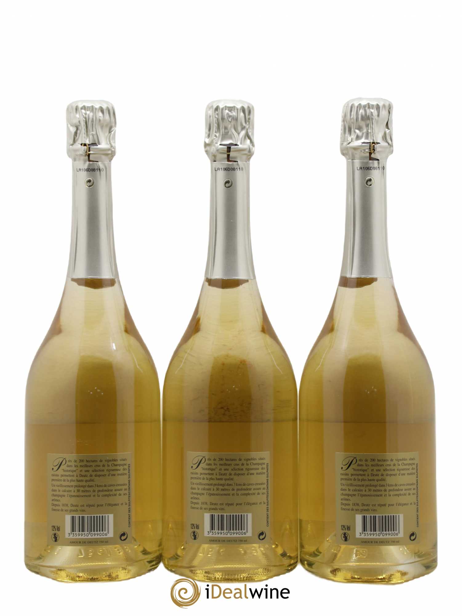 Amour de Deutz Brut Deutz Brut 2002 - Lot de 3 bouteilles - 1