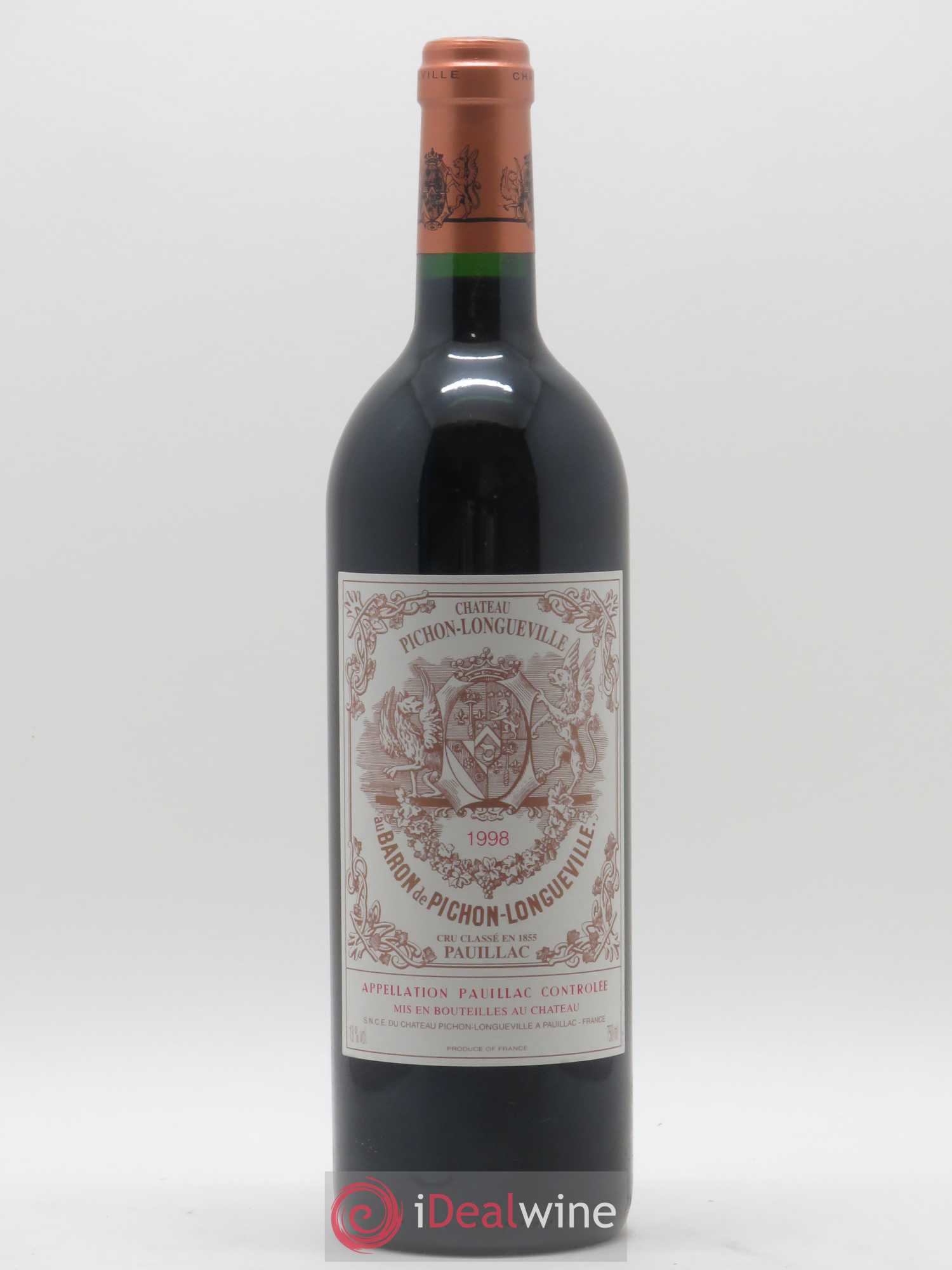 Pichon Longueville Baron 2ème Grand Cru Classé 1998 - Lot de 1 bouteille - 0