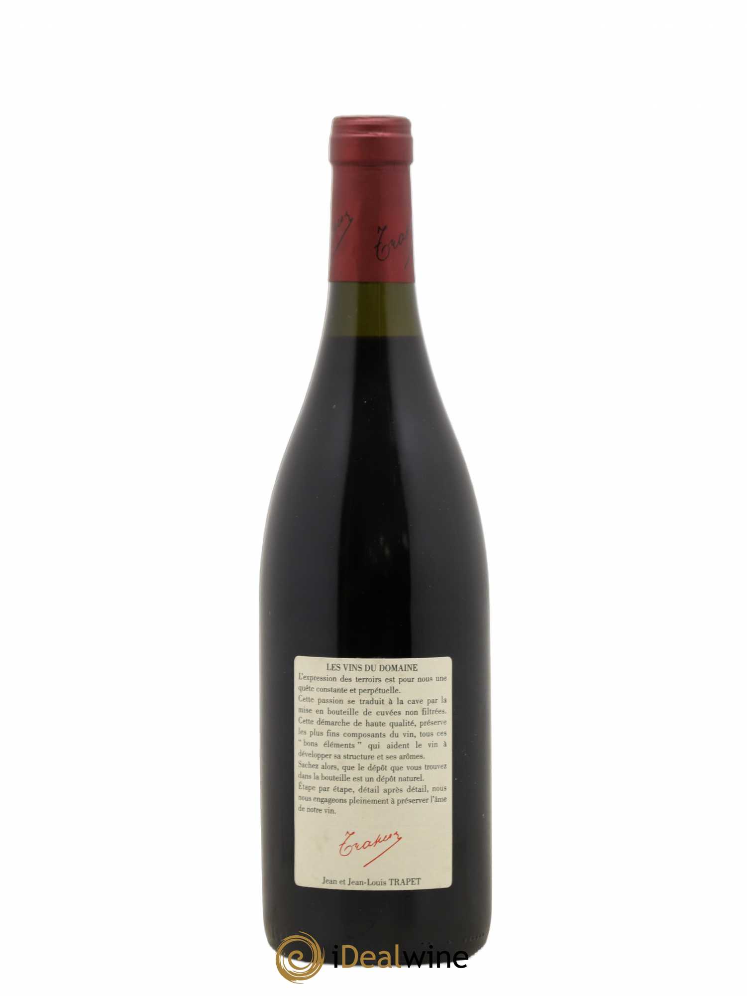 Chambertin Grand Cru Domaine Trapet 1999 - Lot de 1 bouteille - 1