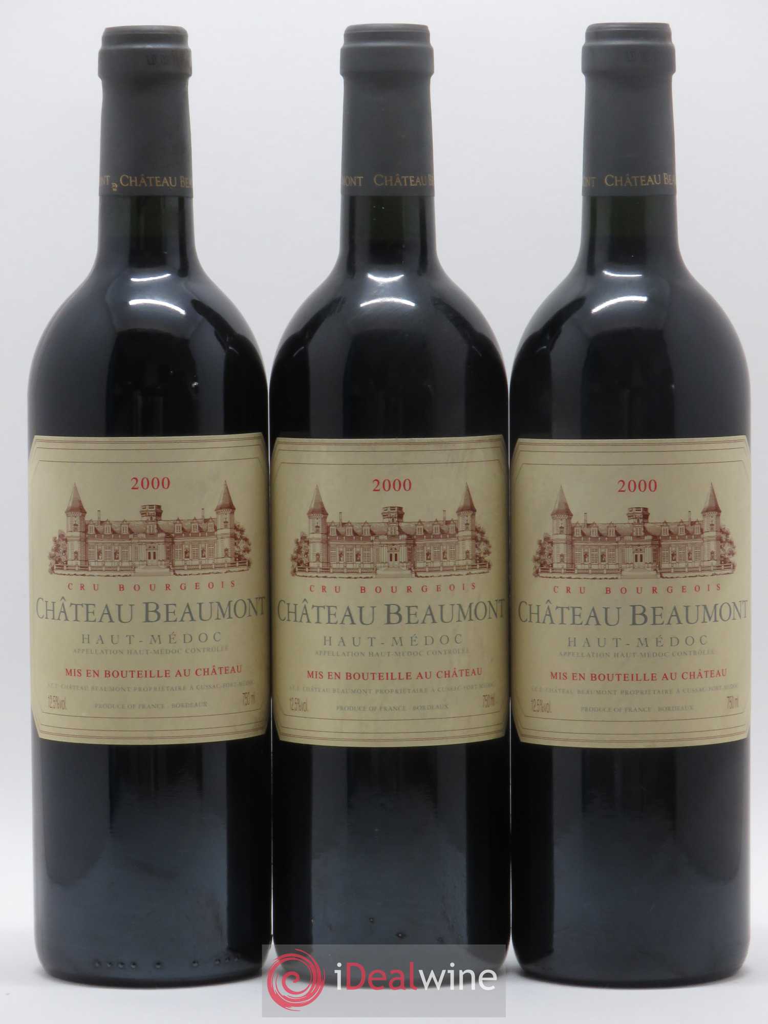 Château Beaumont Cru Bourgeois 2000 - Lot de 6 bouteilles - 1