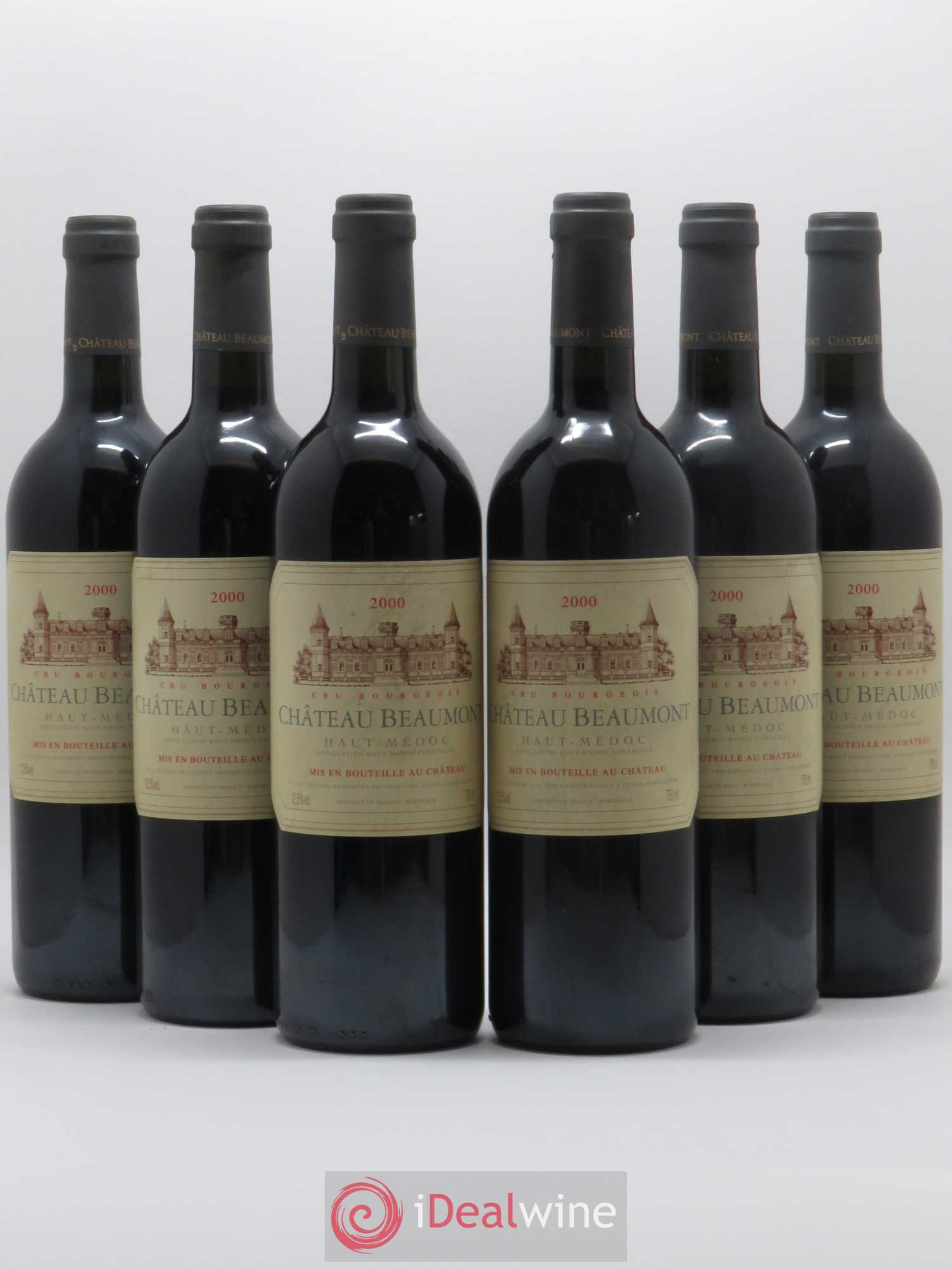 Château Beaumont Cru Bourgeois 2000 - Lot de 6 bouteilles - 0