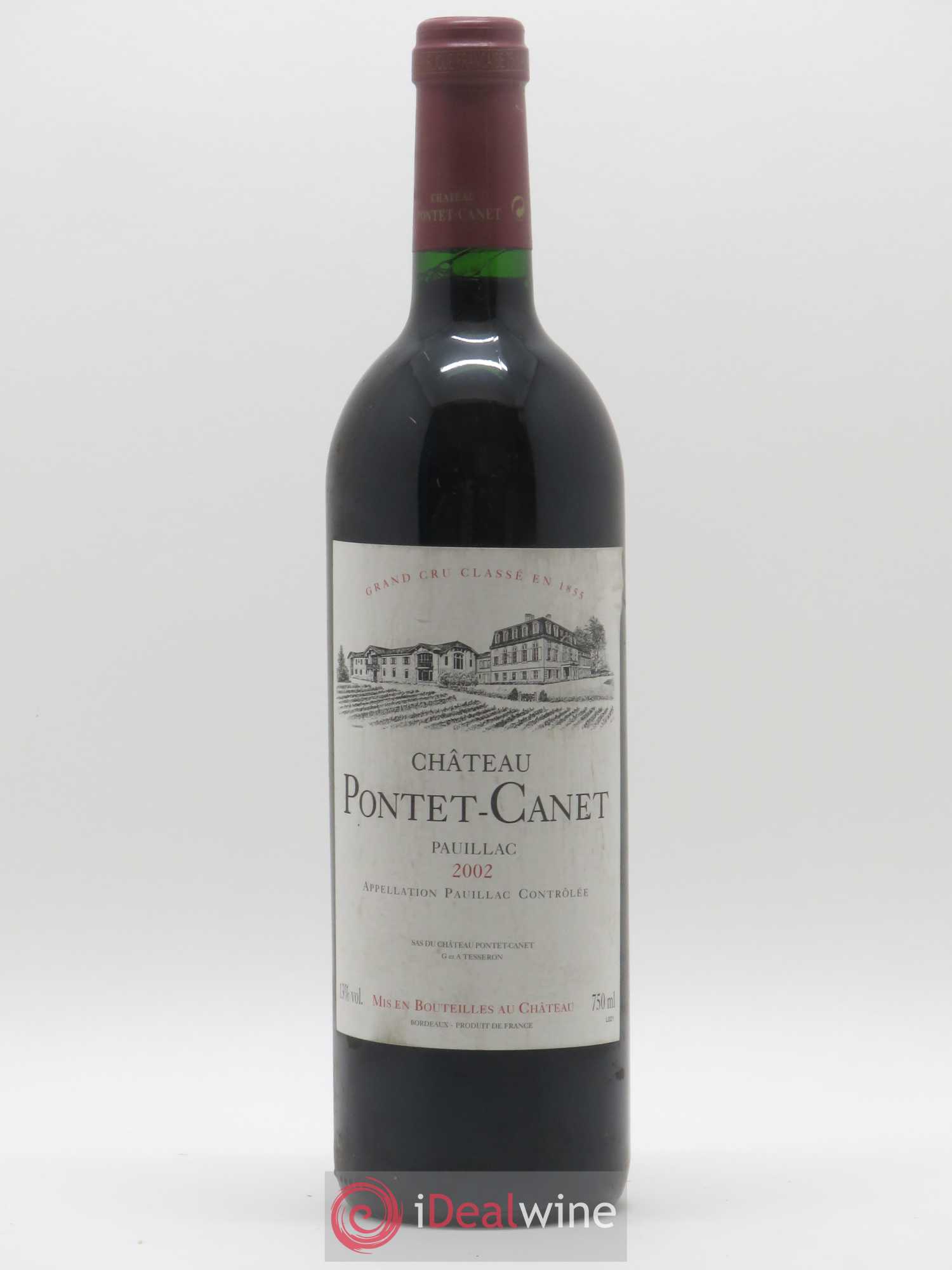 Château Pontet Canet 5ème Grand Cru Classé 2002 - Lot de 1 bouteille - 0