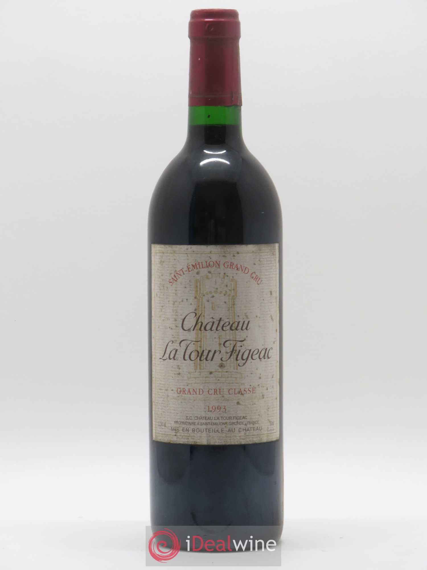 Château la Tour Figeac Grand Cru Classé 1993 - Lot de 1 bouteille - 0