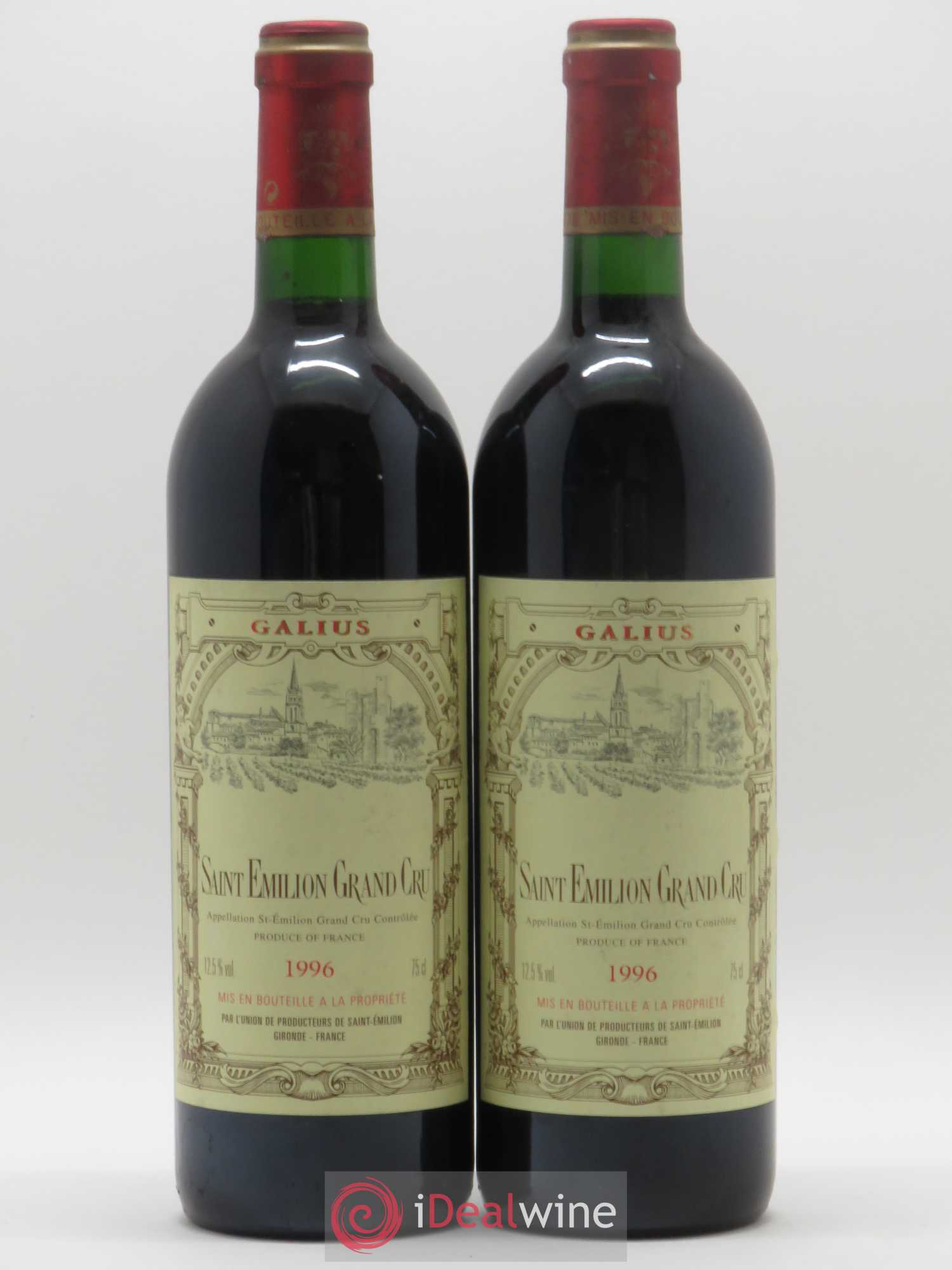 Château Galius 1996 - Lot de 2 bouteilles - 0