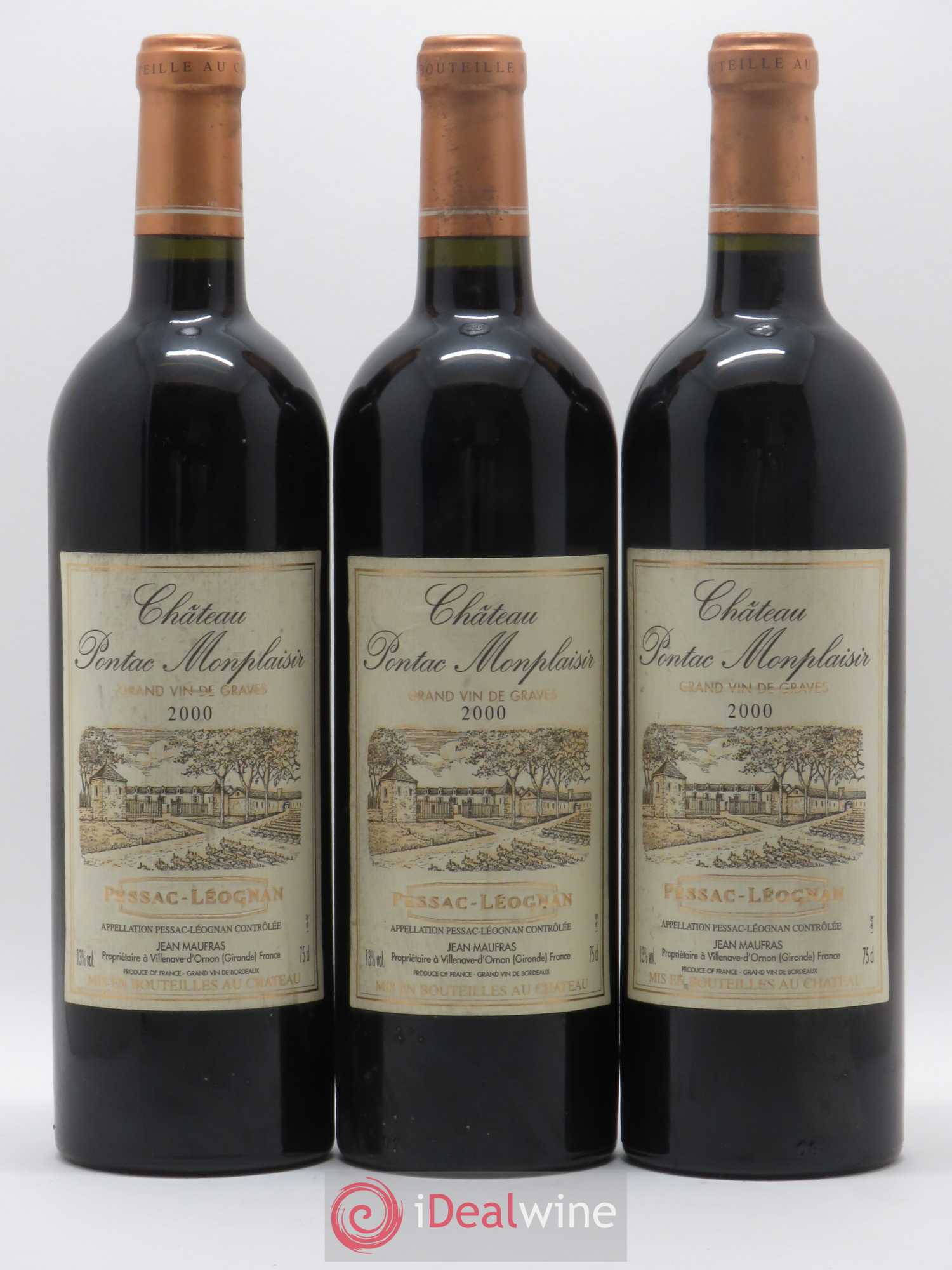 Pessac-Léognan 2000 - Posten von 6 Flaschen - 2