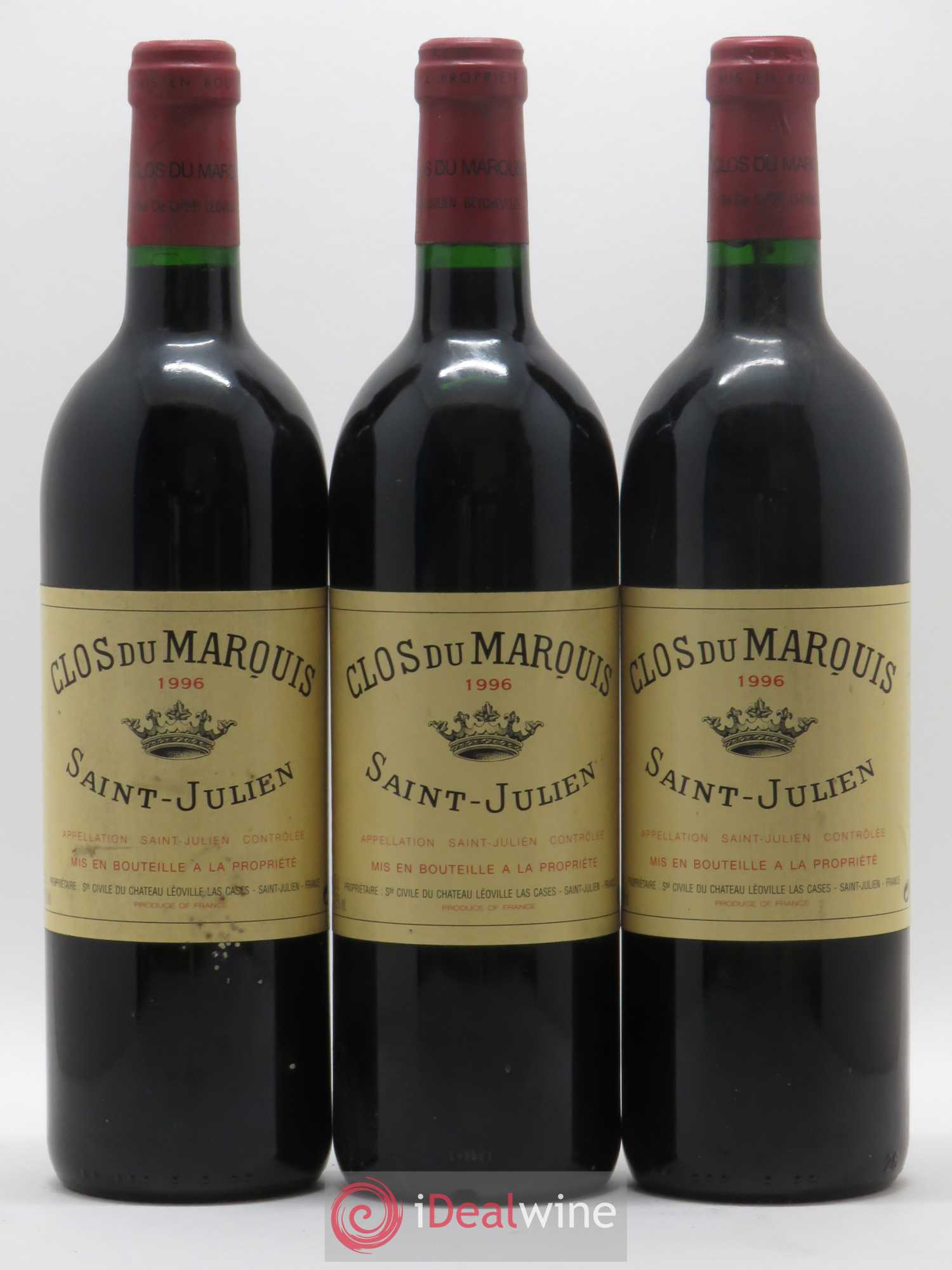 Clos du Marquis 1996 - Lot de 3 bouteilles - 0