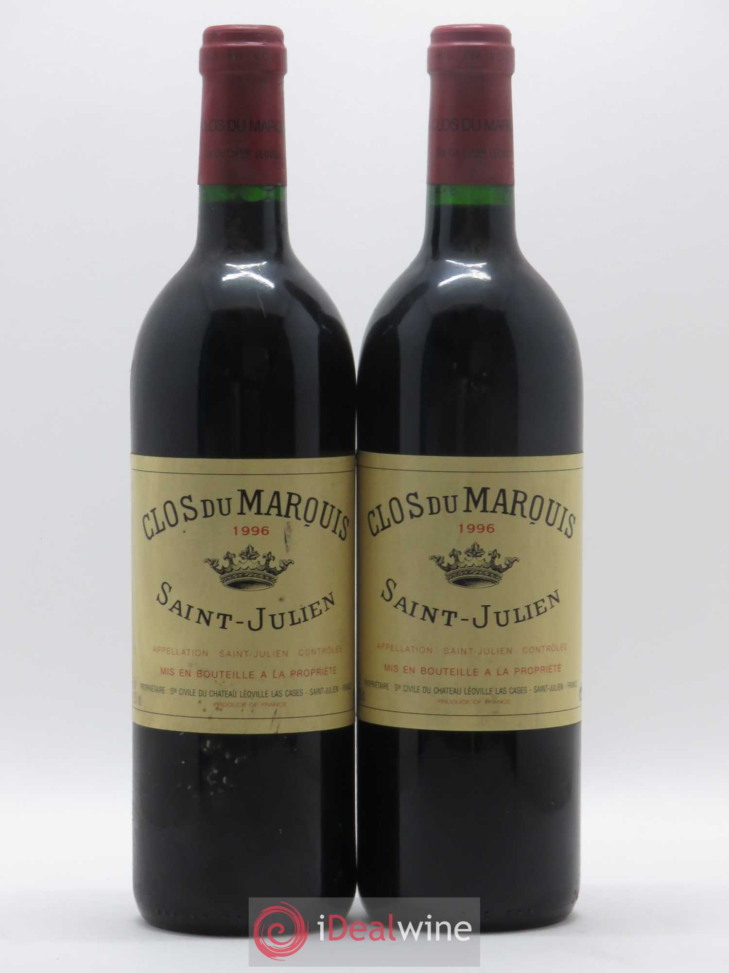 Clos du Marquis 1996 - Lot de 2 bouteilles - 0