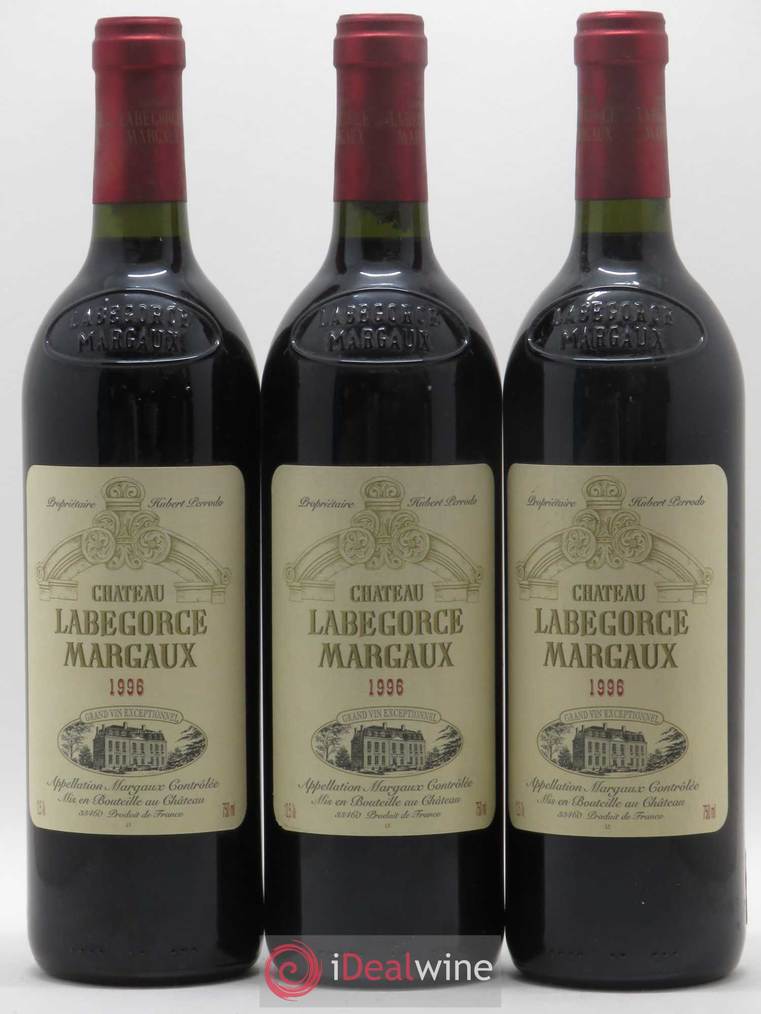 Château Labegorce Cru Bourgeois 1996 - Lot de 3 bouteilles - 0