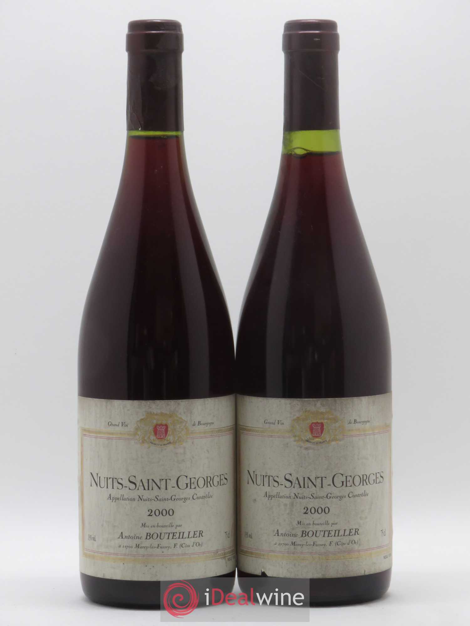 Nuits-Saint-Georges Antoine Bouteiller 2000 - Lot de 2 bouteilles - 0