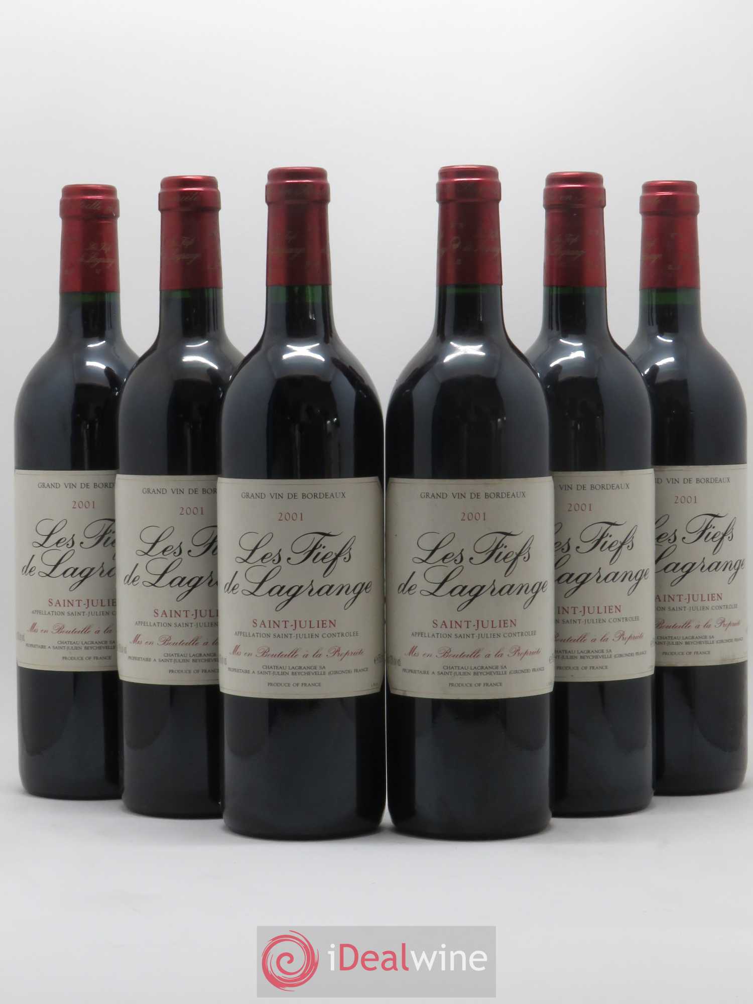 Les Fiefs de Lagrange Second Vin 2001 - Lot de 6 bouteilles - 0
