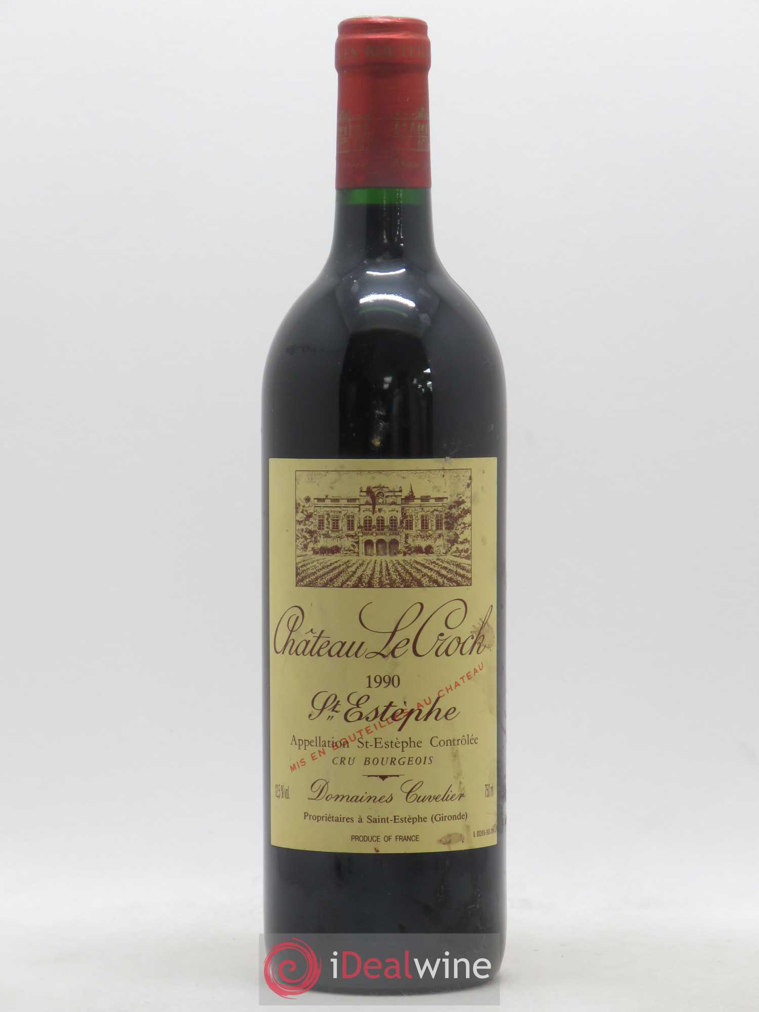 Château le Crock Cru Bourgeois 1990 - Lot de 1 bouteille - 0