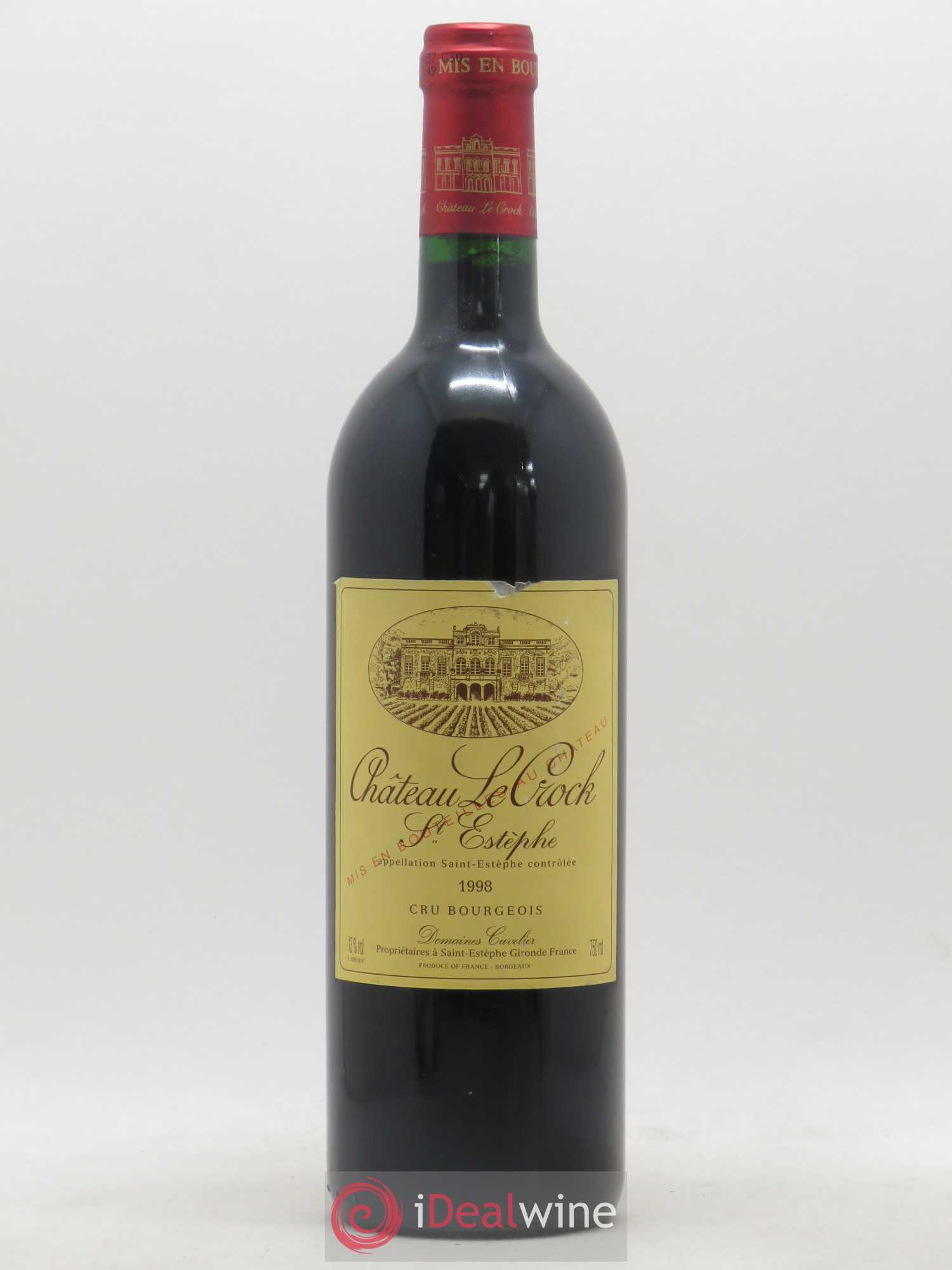 Château le Crock Cru Bourgeois 1998 - Lot de 1 bouteille - 0