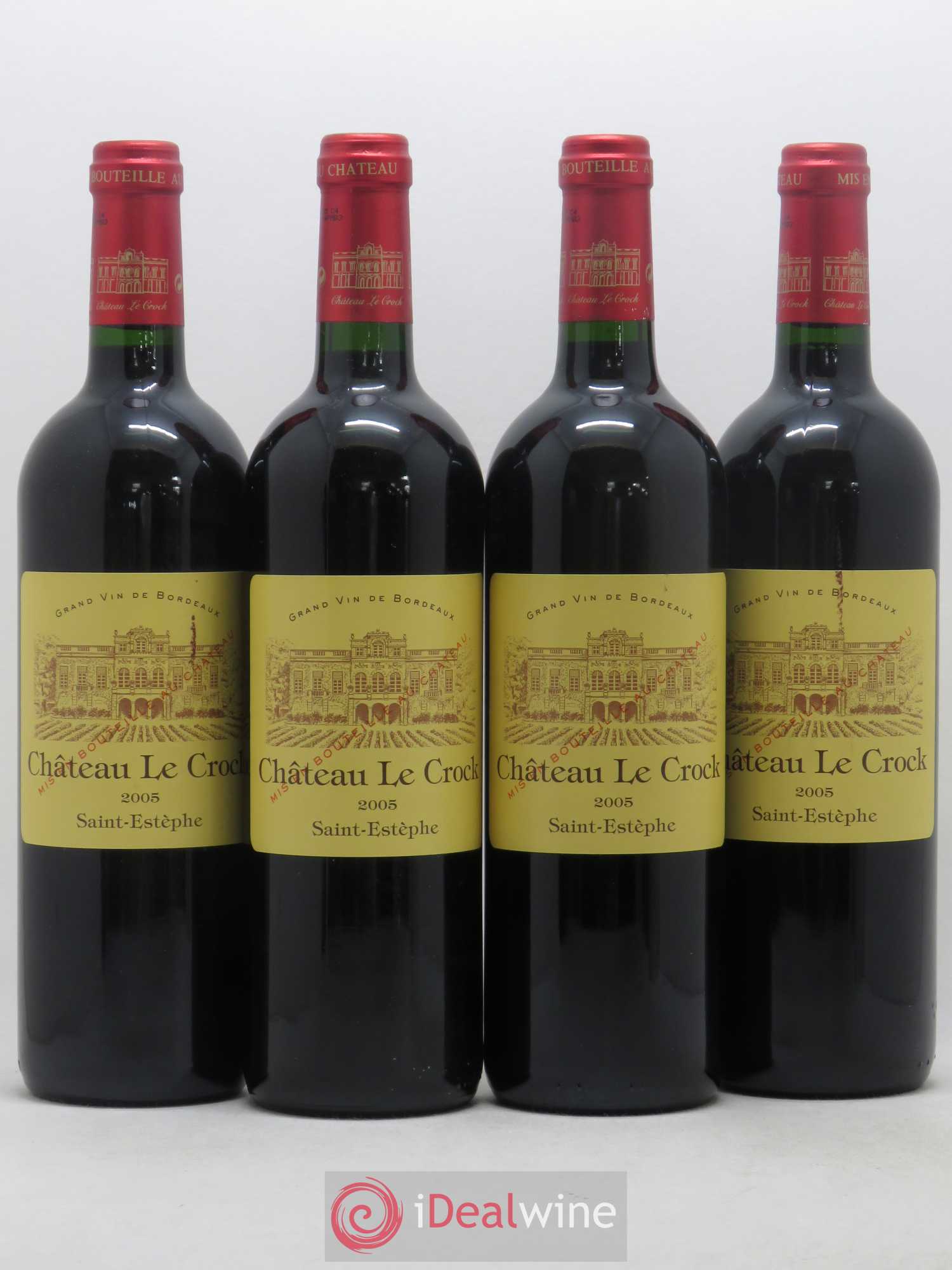 Château le Crock Cru Bourgeois 2005 - Lot de 4 bouteilles - 0