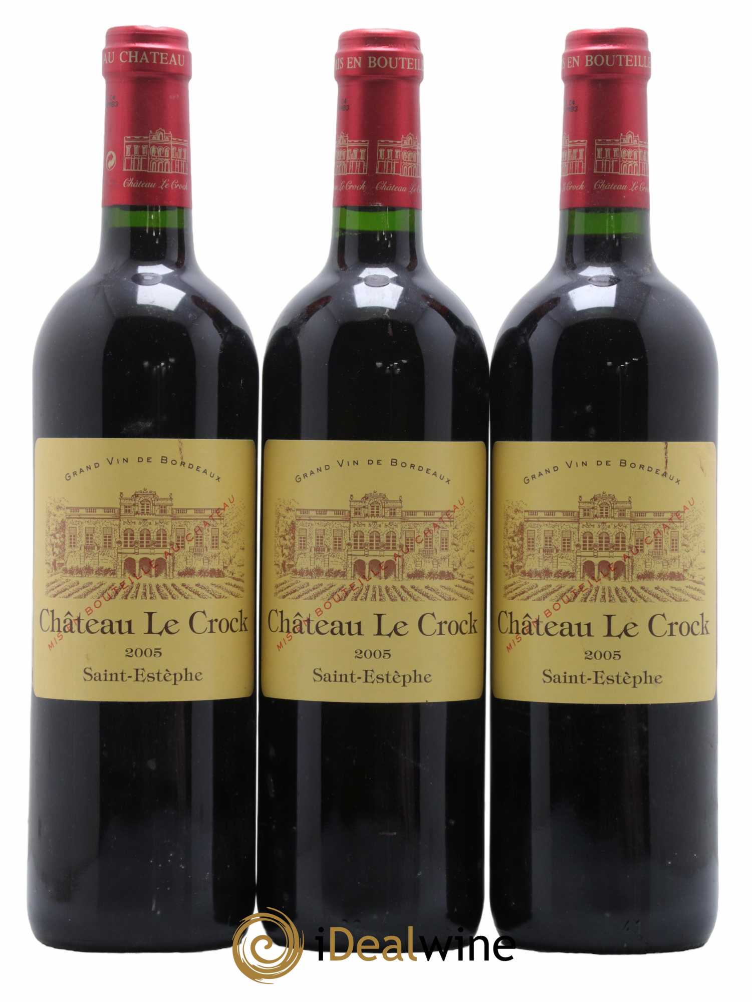 Château le Crock Cru Bourgeois 2005 - Lot de 3 bouteilles - 0