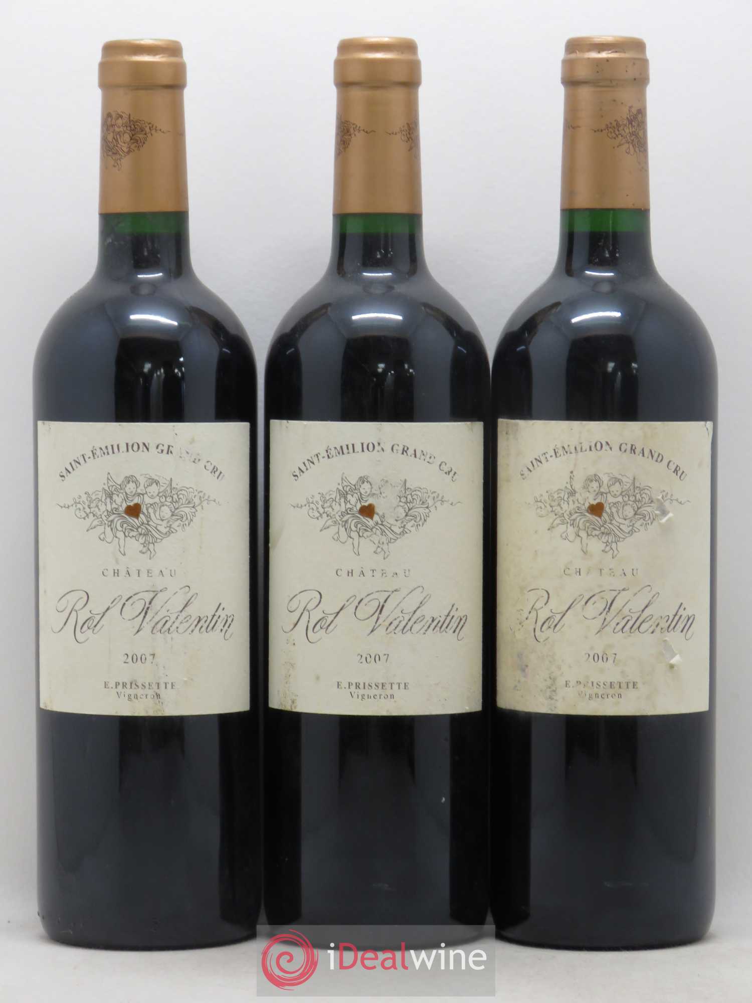 Château Rol Valentin Grand Cru Classé 2007 - Lot de 3 bouteilles - 0