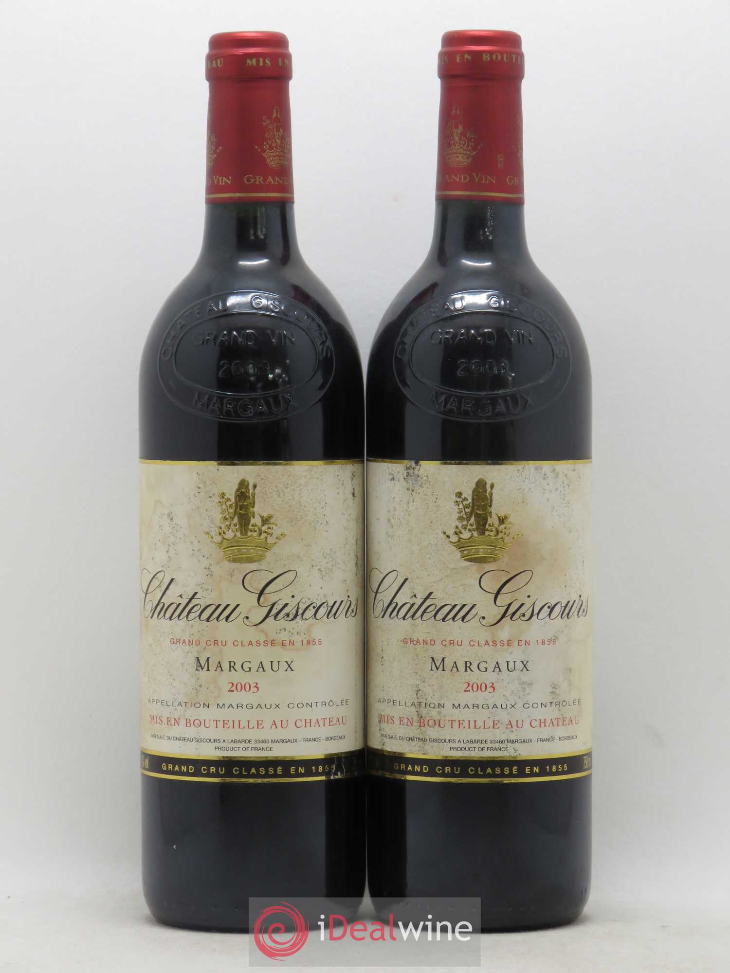 Château Giscours 3ème Grand Cru Classé 2003 - Lot de 2 bouteilles - 0