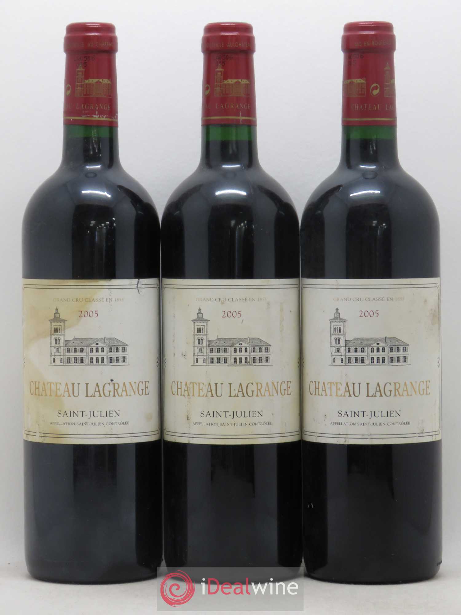 Château Lagrange 3ème Grand Cru Classé 2005 - Lot de 3 bouteilles - 0