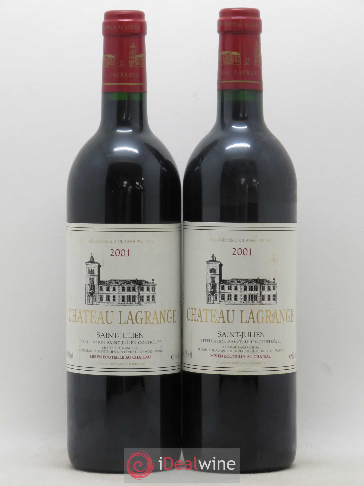 Château Lagrange 3ème Grand Cru Classé 2001 - Lot de 2 bouteilles - 0