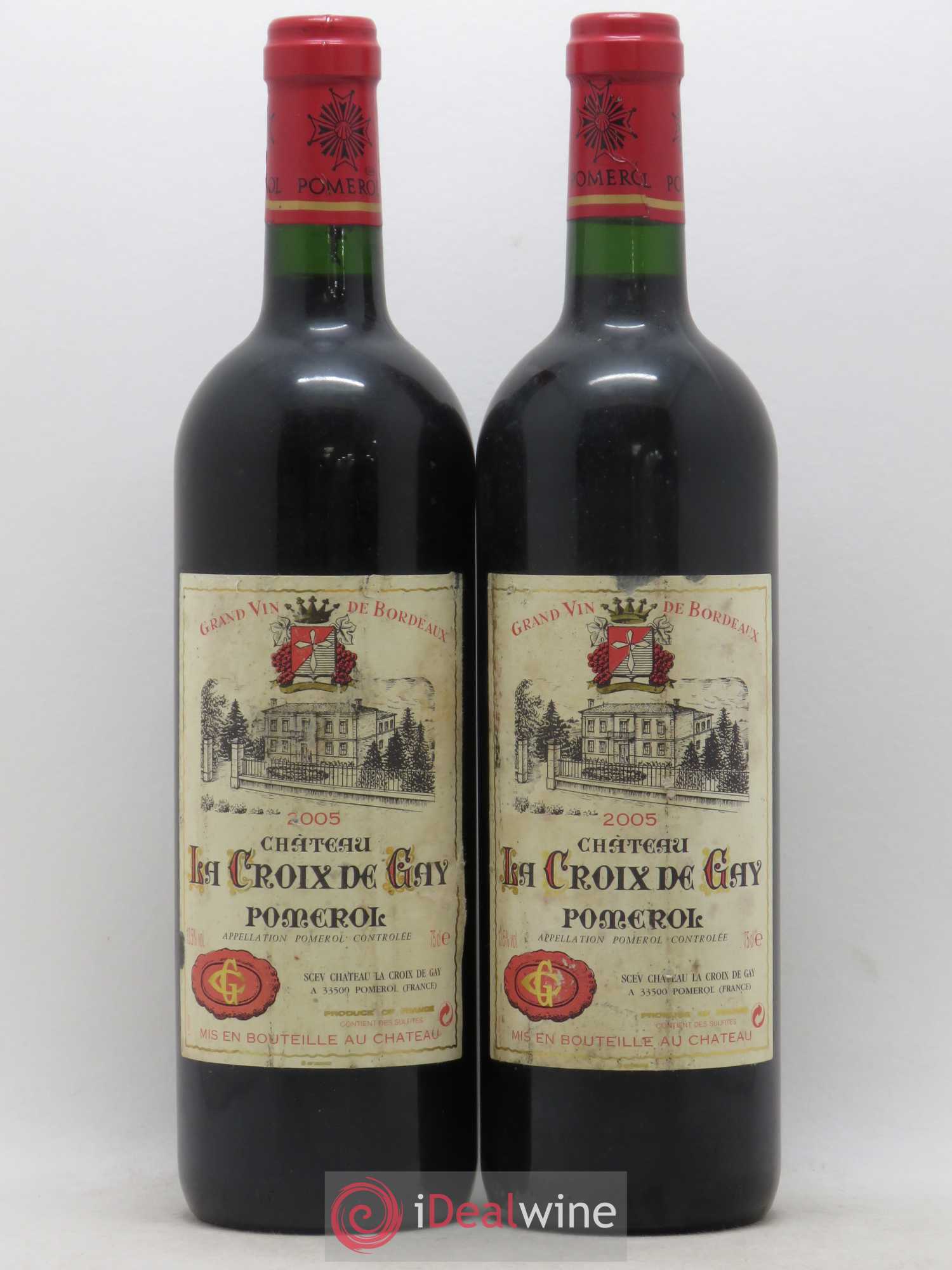 Château la Croix de Gay 2005 - Lot de 2 bouteilles - 0