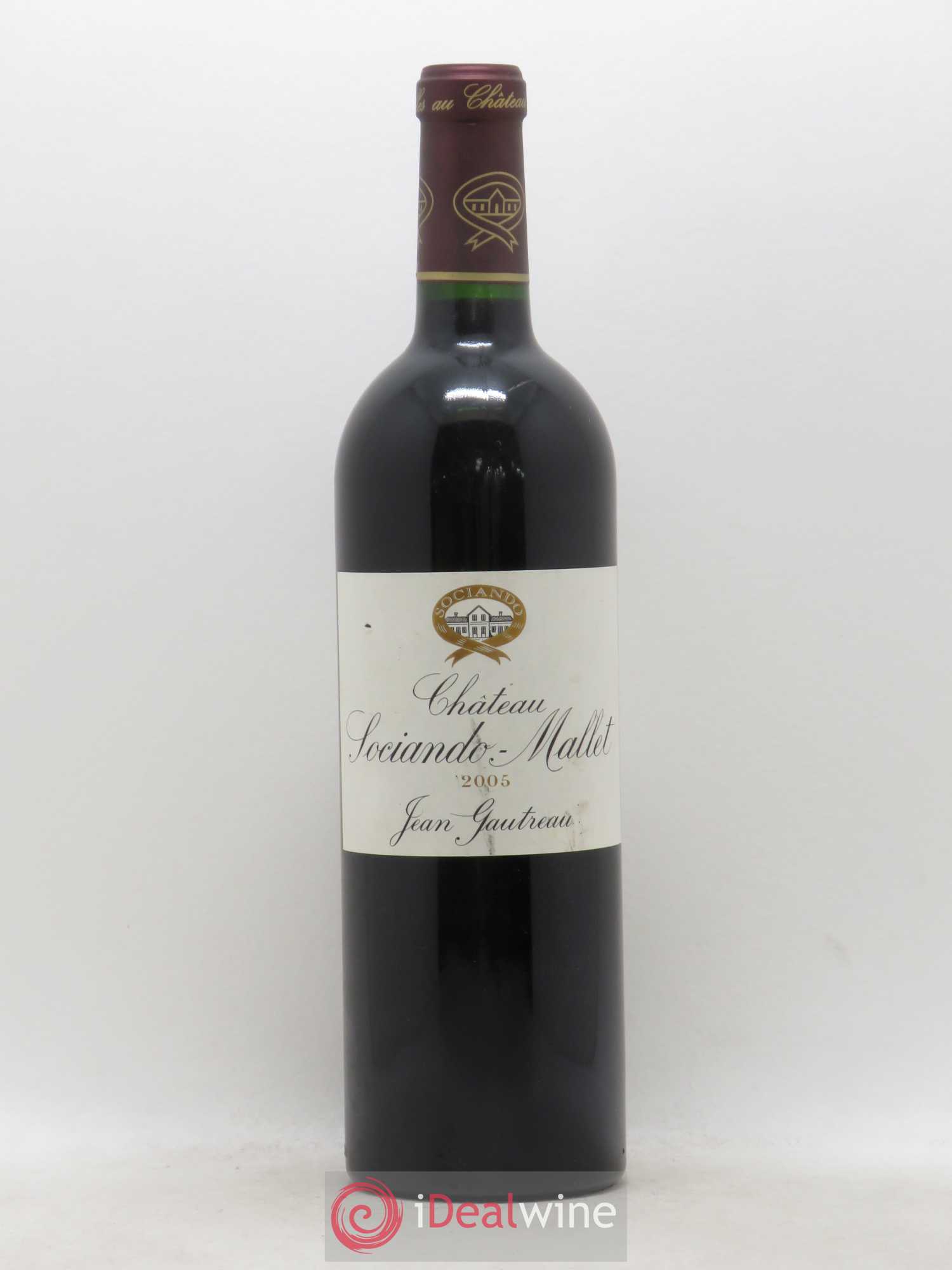 Château Sociando Mallet 2005 - Lot de 1 bouteille - 0