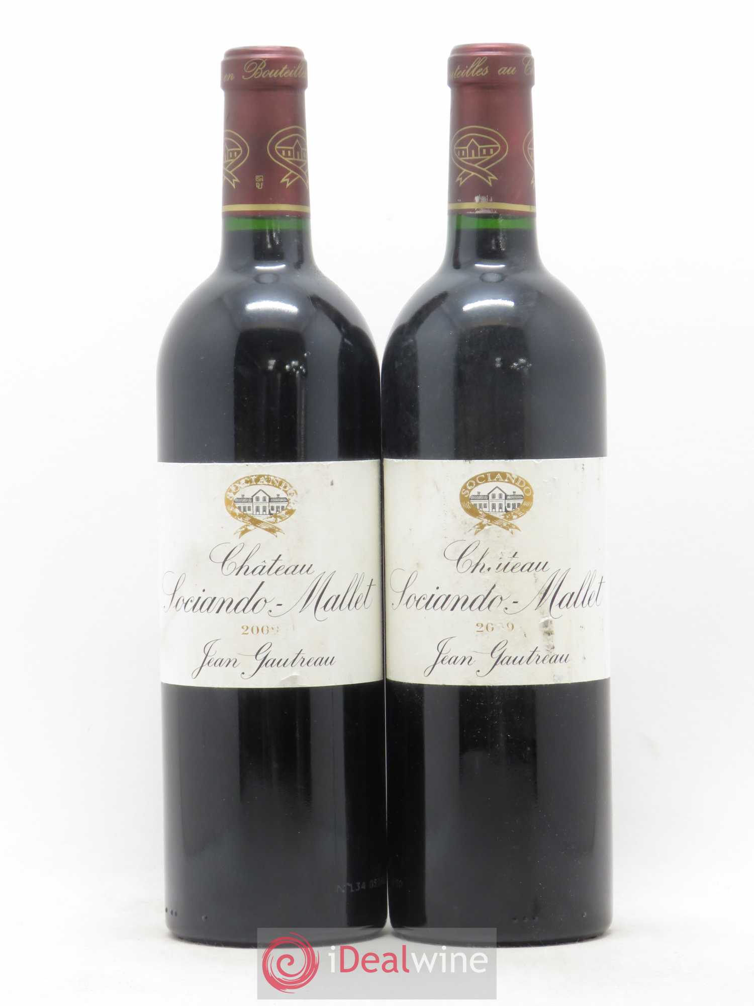 Château Sociando Mallet 2009 - Lot de 2 bouteilles - 0