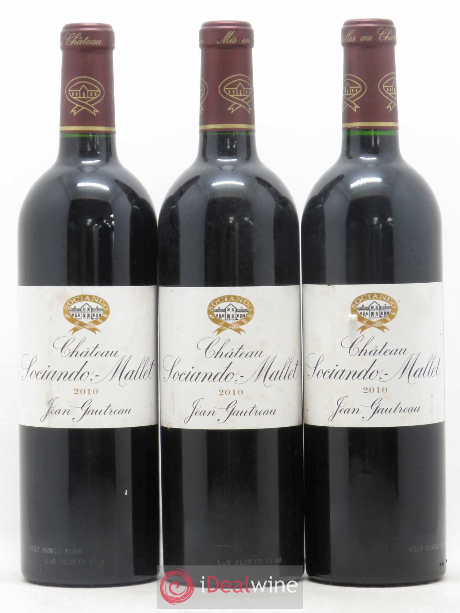 Château Sociando Mallet 2010 - Lot de 6 bouteilles - 2