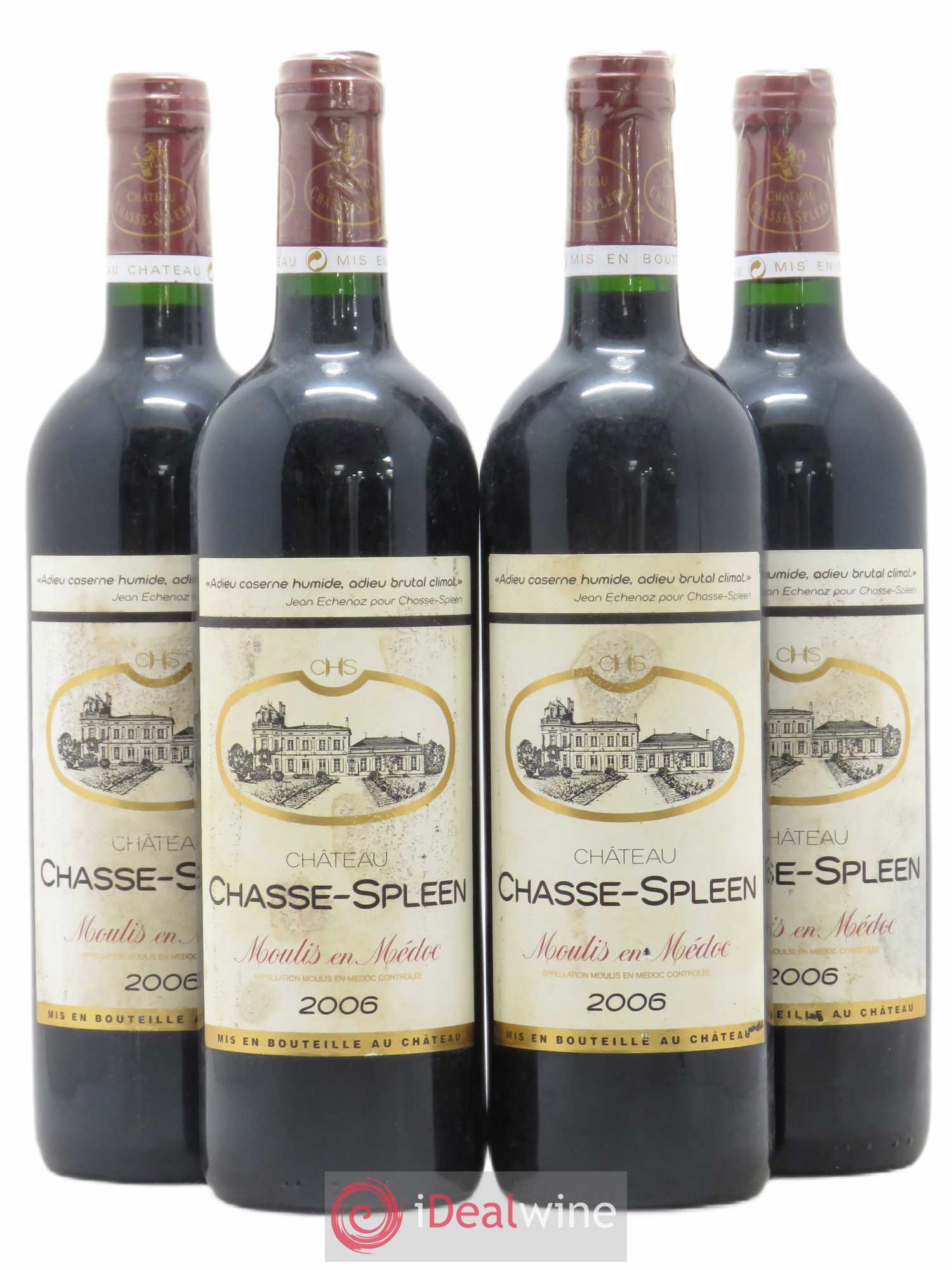 Château Chasse Spleen (sans prix de réserve) 2006 - Lot de 4 bouteilles - 0