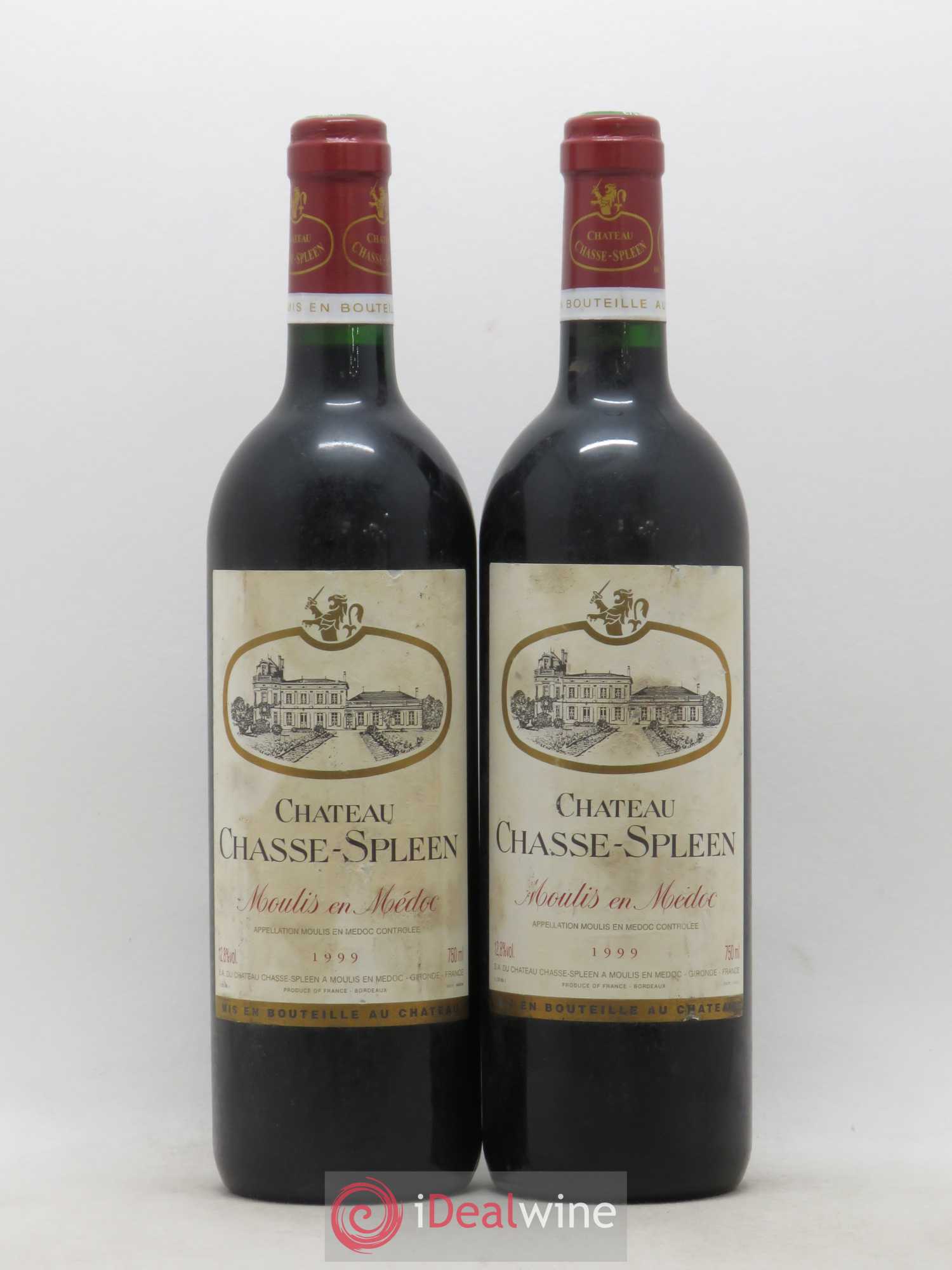 Château Chasse Spleen 1999 - Lot de 2 bouteilles - 0