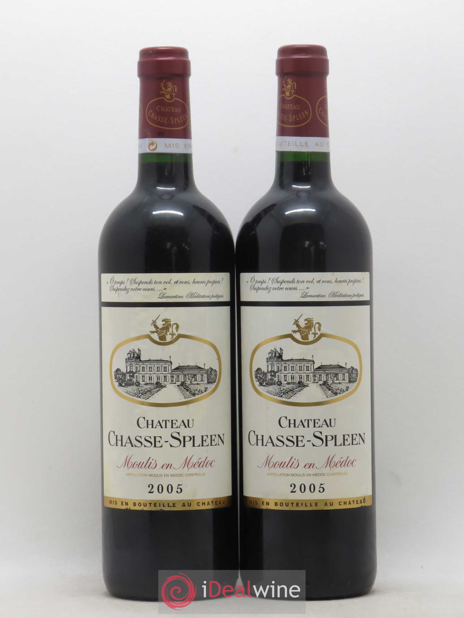 Château Chasse Spleen 2005 - Lot de 2 bouteilles - 0
