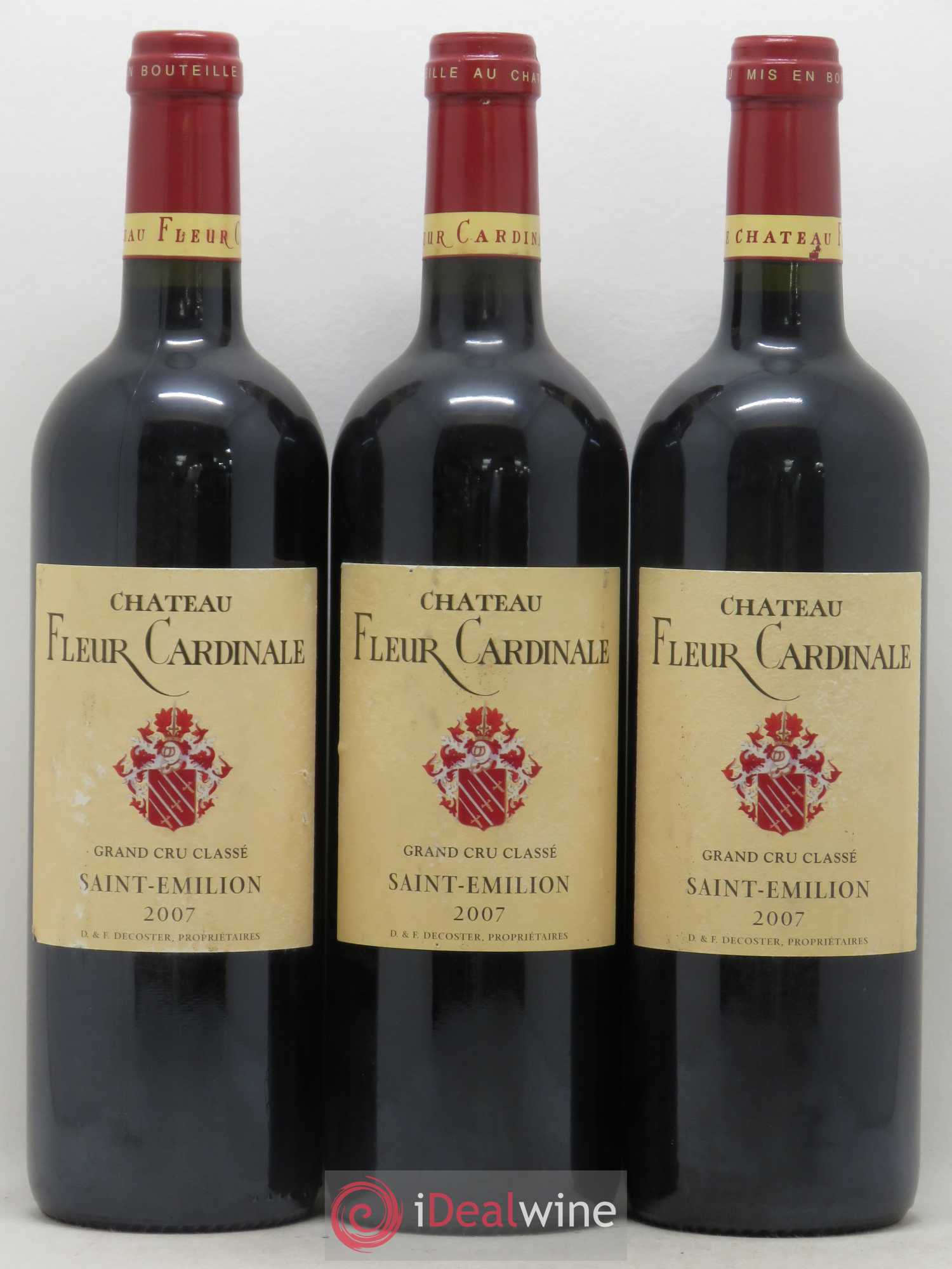 Château Fleur Cardinale Grand Cru Classé 2007 - Lot de 3 bouteilles - 0