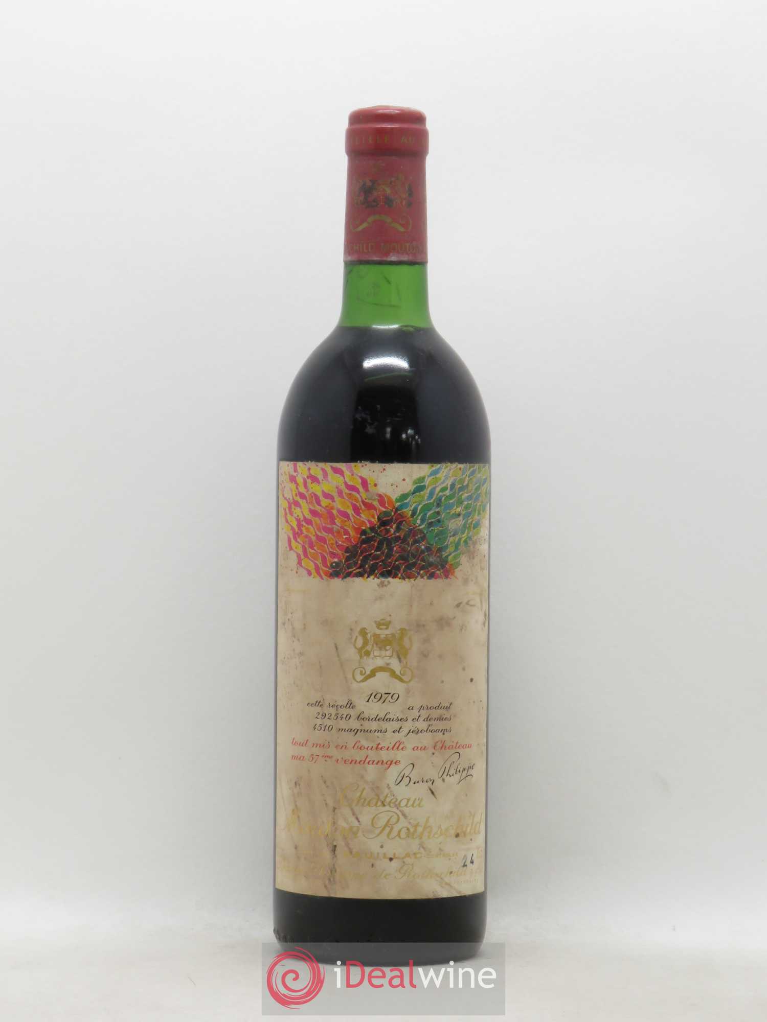 Château Mouton Rothschild 1er Grand Cru Classé 1979 - Lot de 1 bouteille - 0