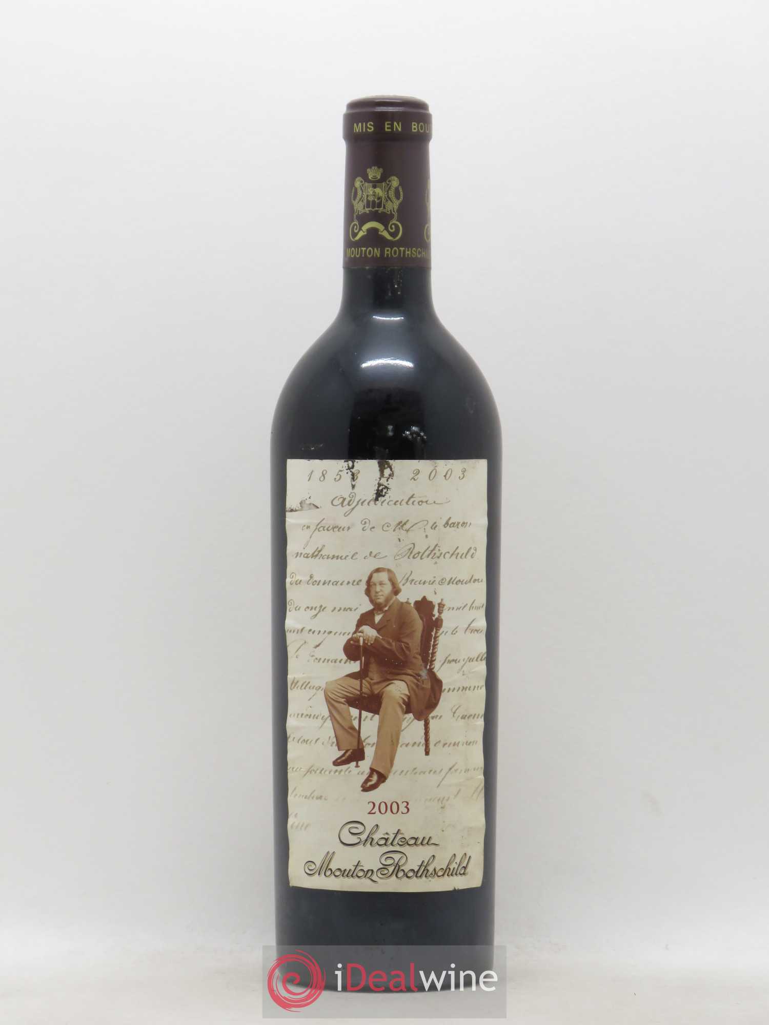 Château Mouton Rothschild 1er Grand Cru Classé 2003 - Lot de 1 bouteille - 0
