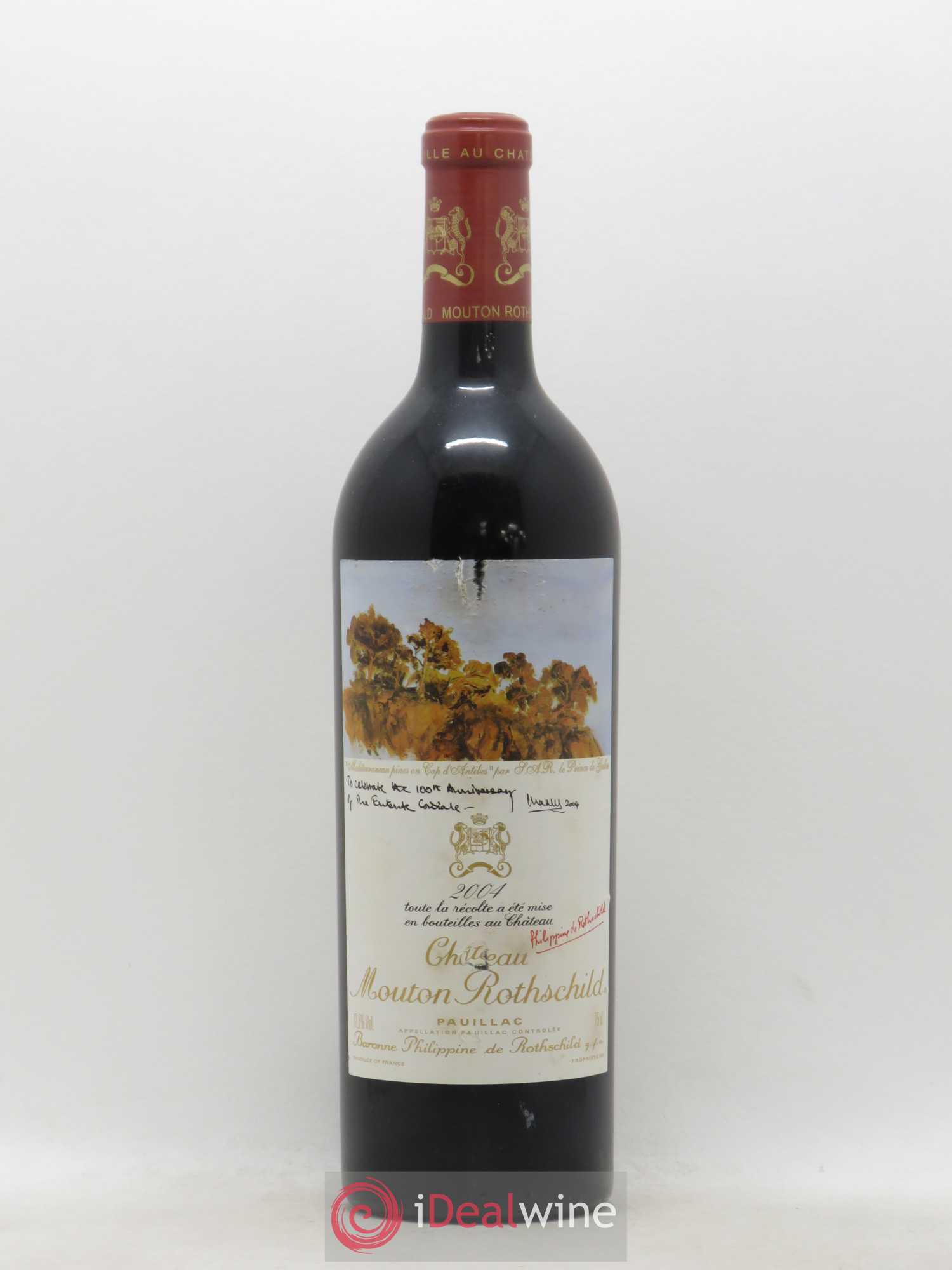 Château Mouton Rothschild 1er Grand Cru Classé 2004 - Lot de 1 bouteille - 0