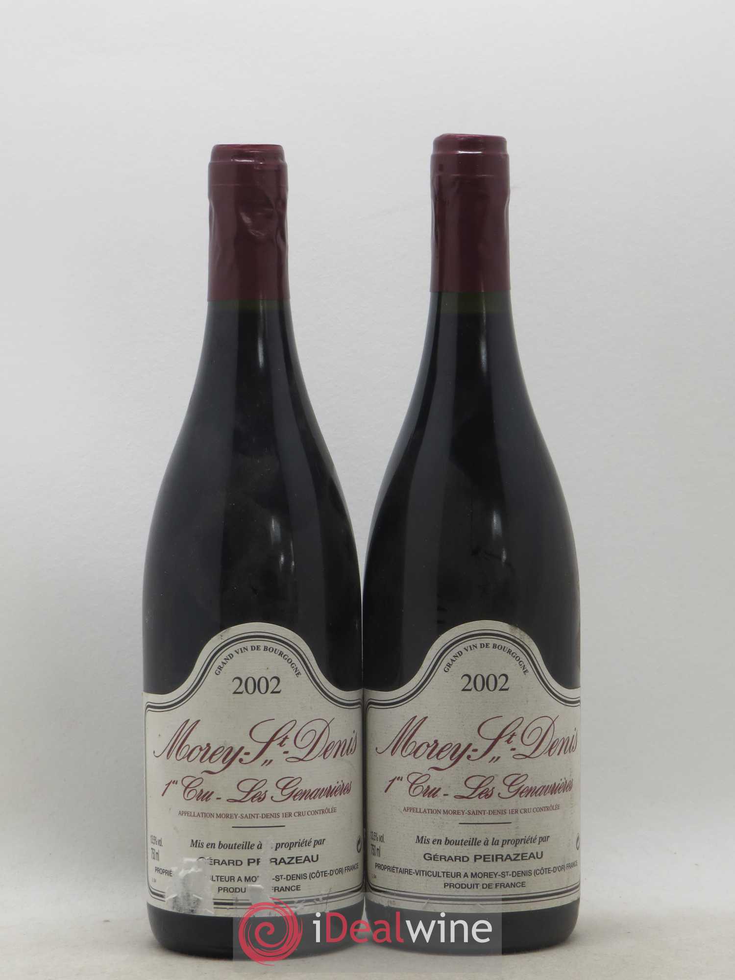 Morey-Saint-Denis 1er Cru Les Genavrieres Peirazeau 2002 - Posten von 2 Flaschen - 0