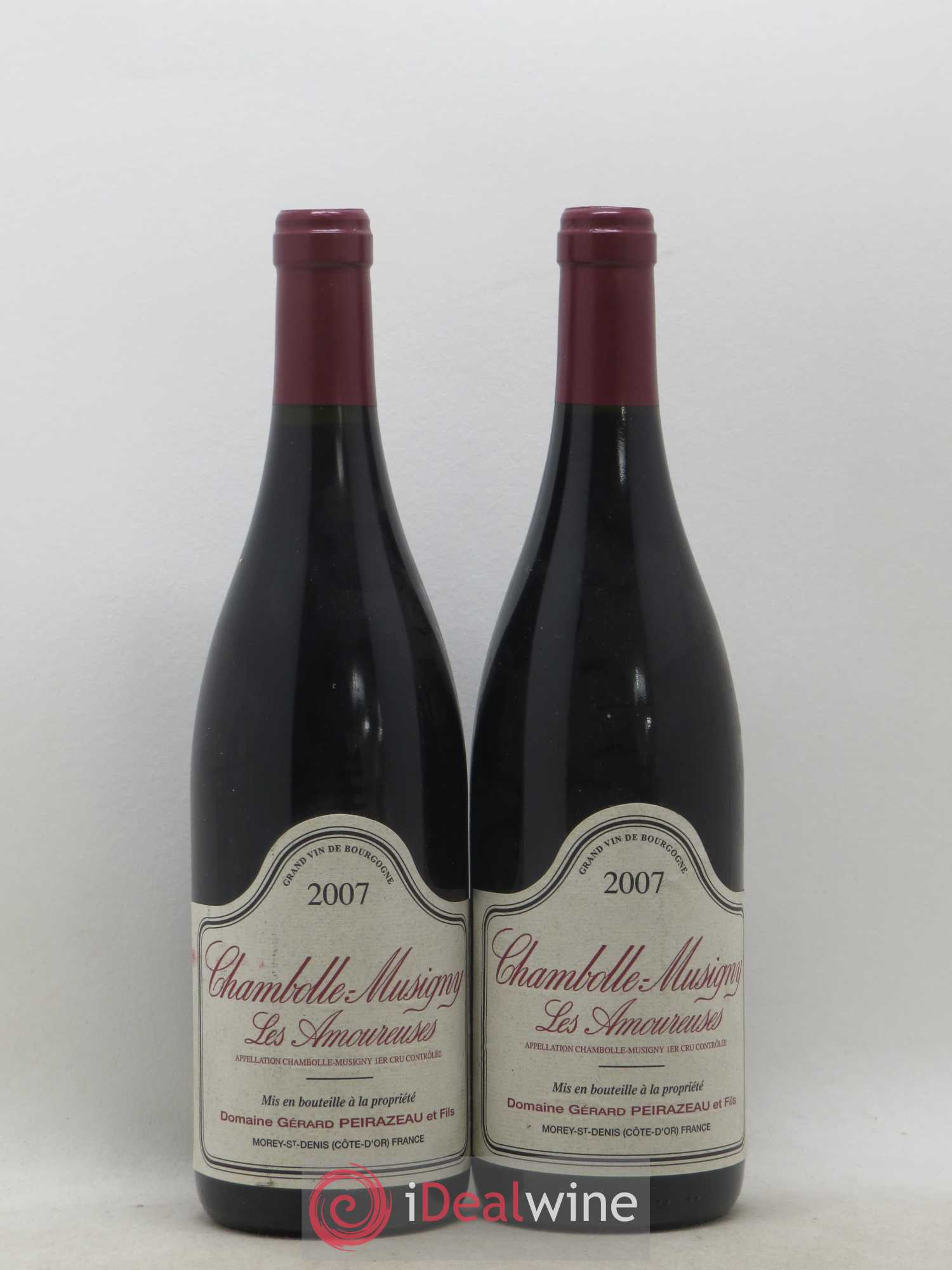 Chambolle-Musigny 1er Cru Les Amoureuses Peirazeau (Domaine) 2007 - Lot de 2 bouteilles - 0