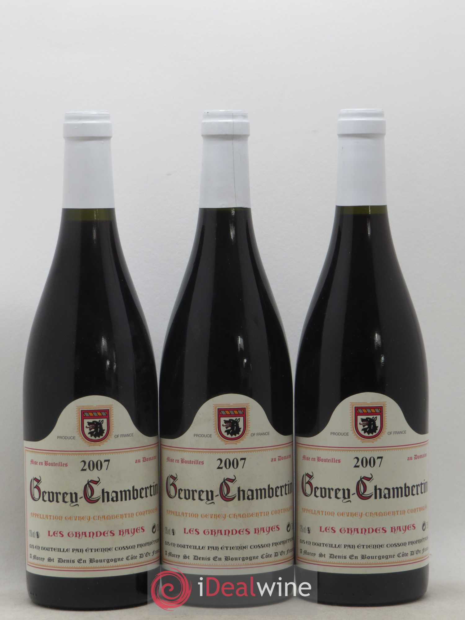 Gevrey-Chambertin Les Grandes Rayes Cosson 2007 - Posten von 3 Flaschen - 0