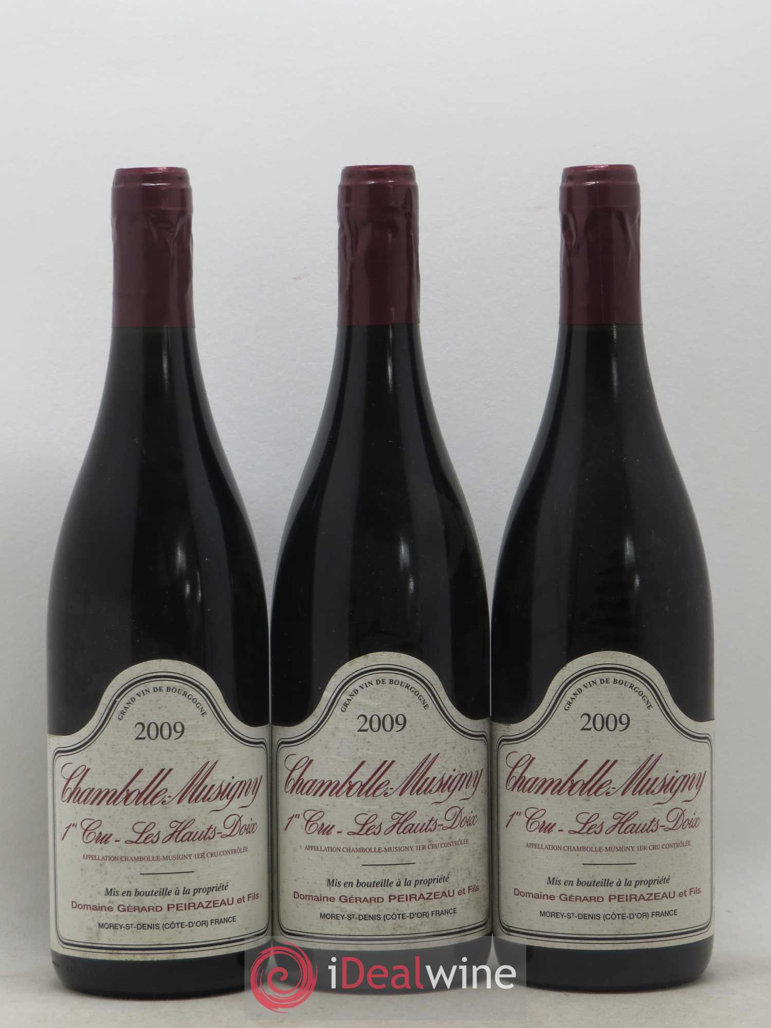 Chambolle-Musigny 1er Cru Les Hauts Doix Domaine Peirazeau 2009 - Posten von 3 Flaschen - 0