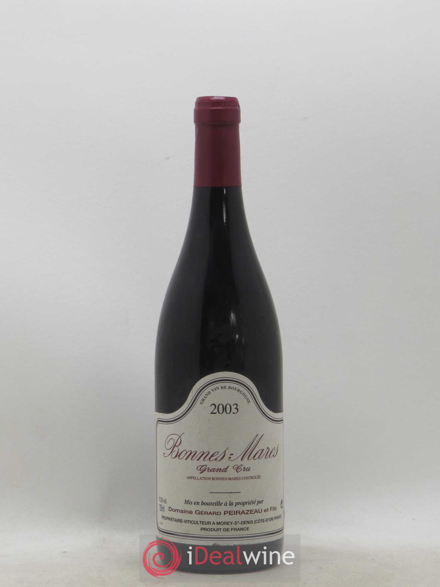 Bonnes-Mares Grand Cru Peirazeau (Domaine) 2003 - Lot de 1 bouteille - 0